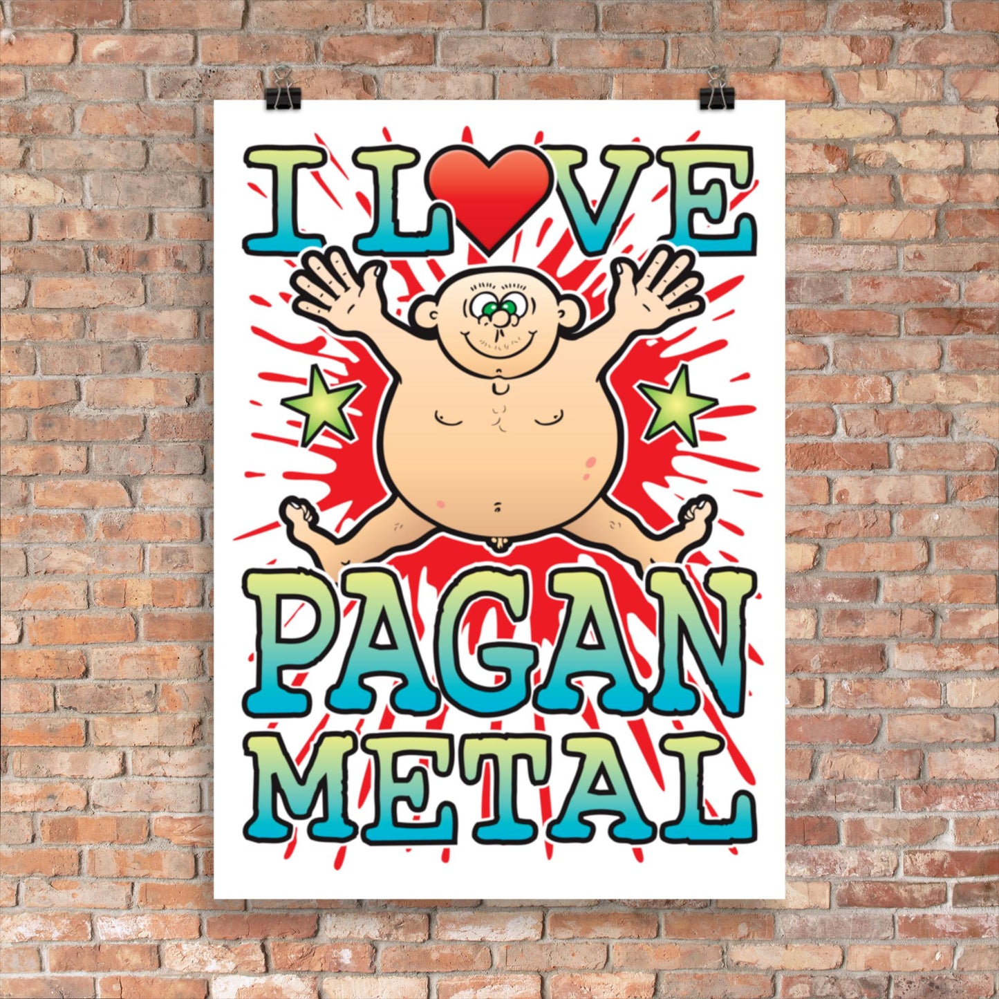 Pagan Metal 50x70cm Wall Art / Love Music Poster