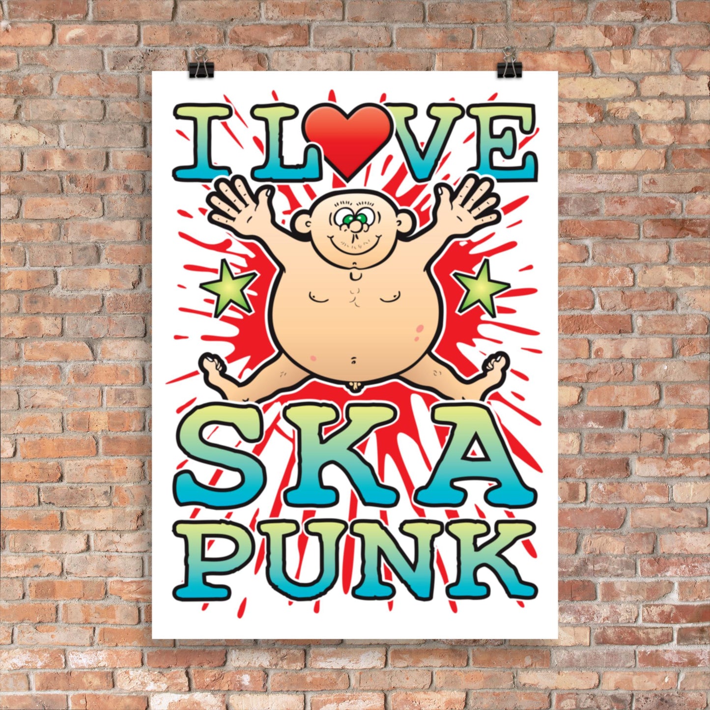 Ska Punk 50x70cm Wall Art / Love Music Poster
