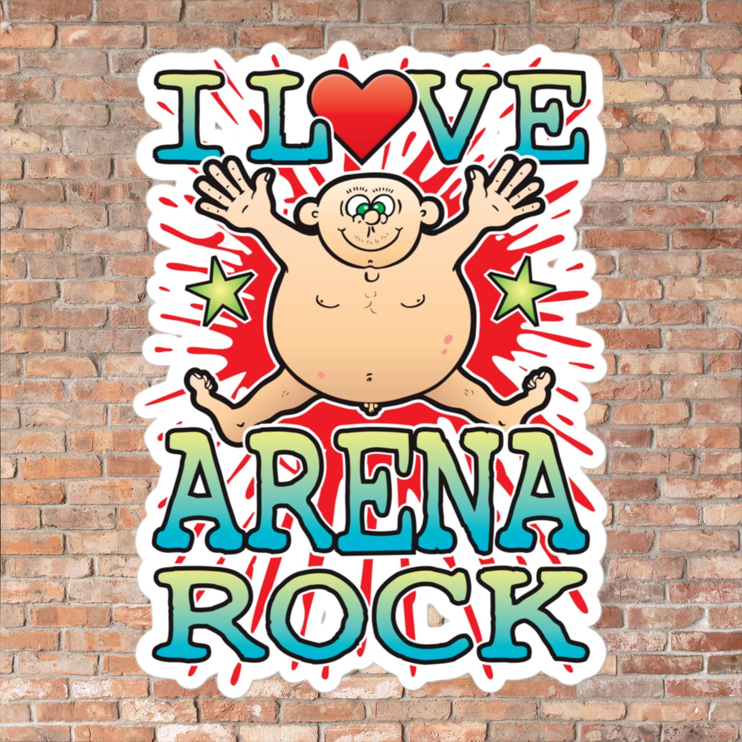 Arena Rock Vinyl Kiss-Cut Sticker / 14 x 10cm