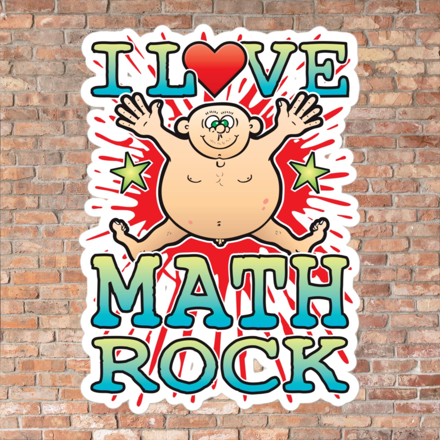 Math Rock Vinyl Kiss-Cut Sticker / 14 x 10cm