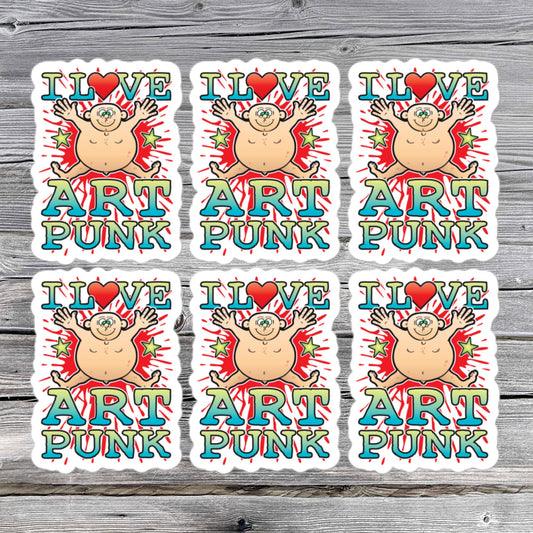 Art Punk Vinyl Kiss-Cut Stickers
