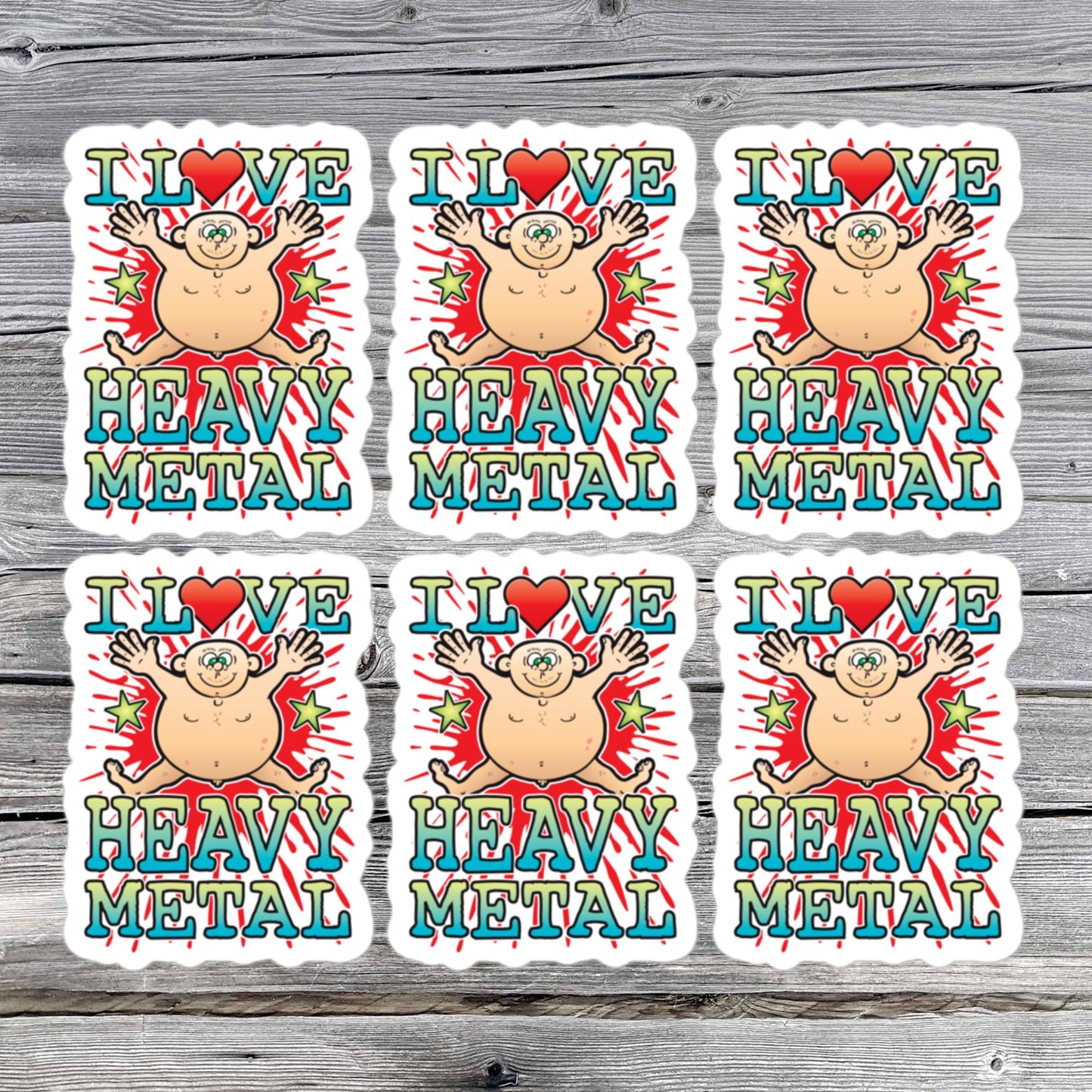 Heavy Metal Vinyl Kiss-Cut Stickers