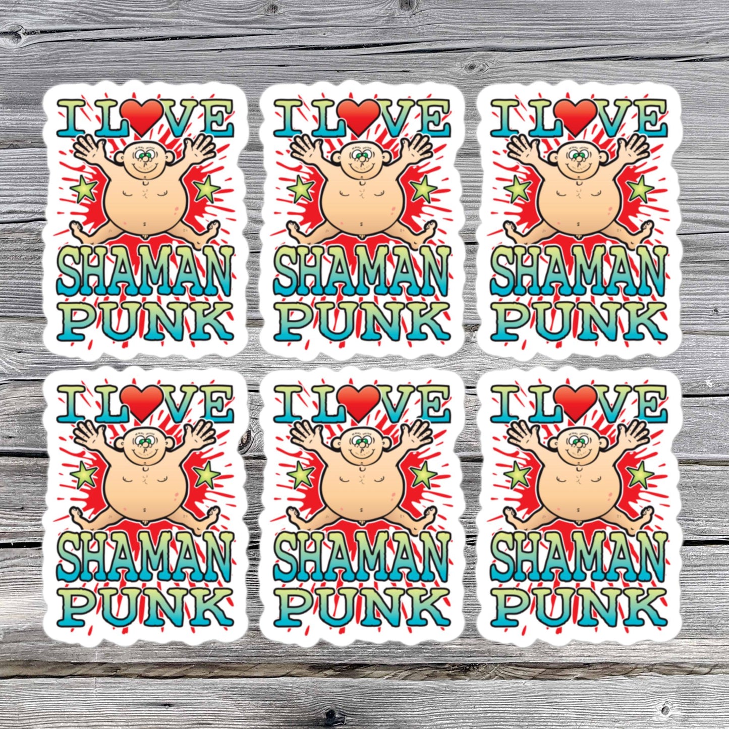 Shaman Punk Vinyl Kiss-Cut Stickers