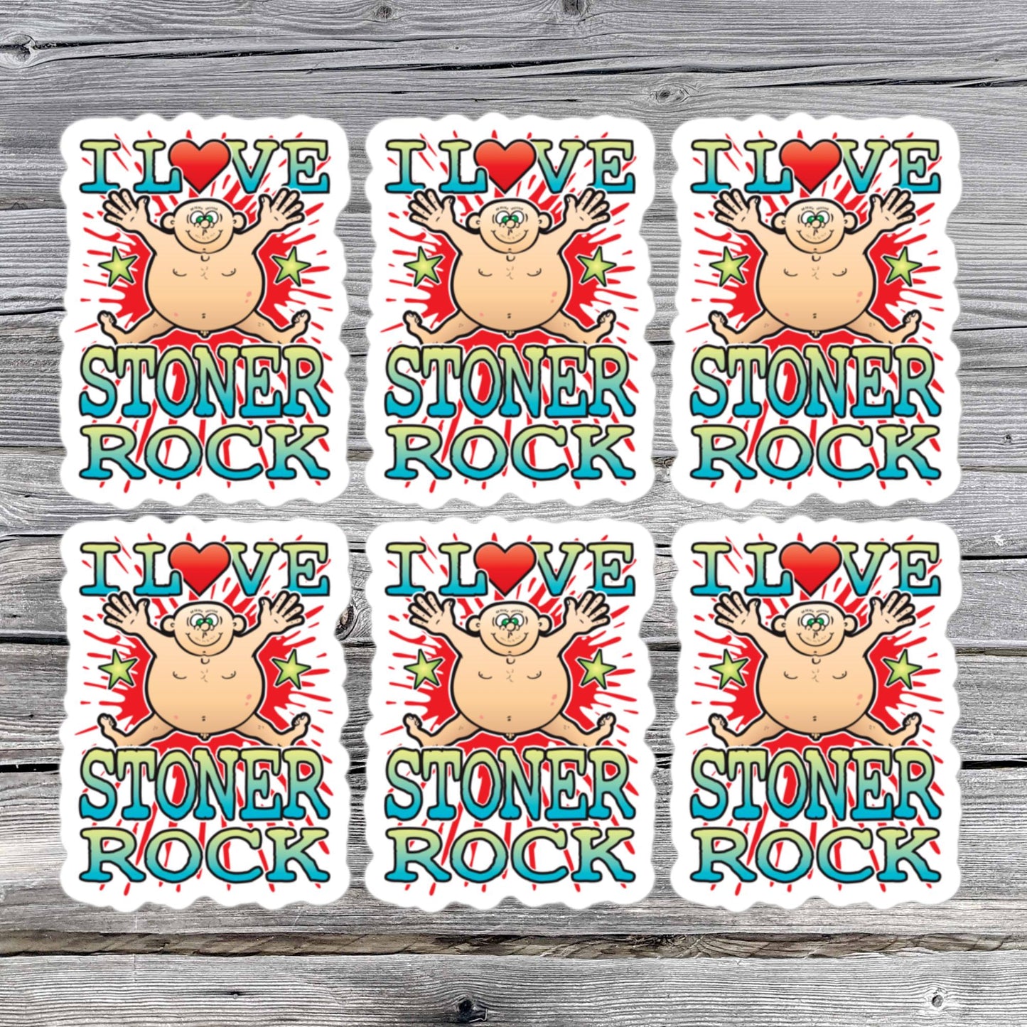 Stoner Rock Vinyl Kiss-Cut Stickers