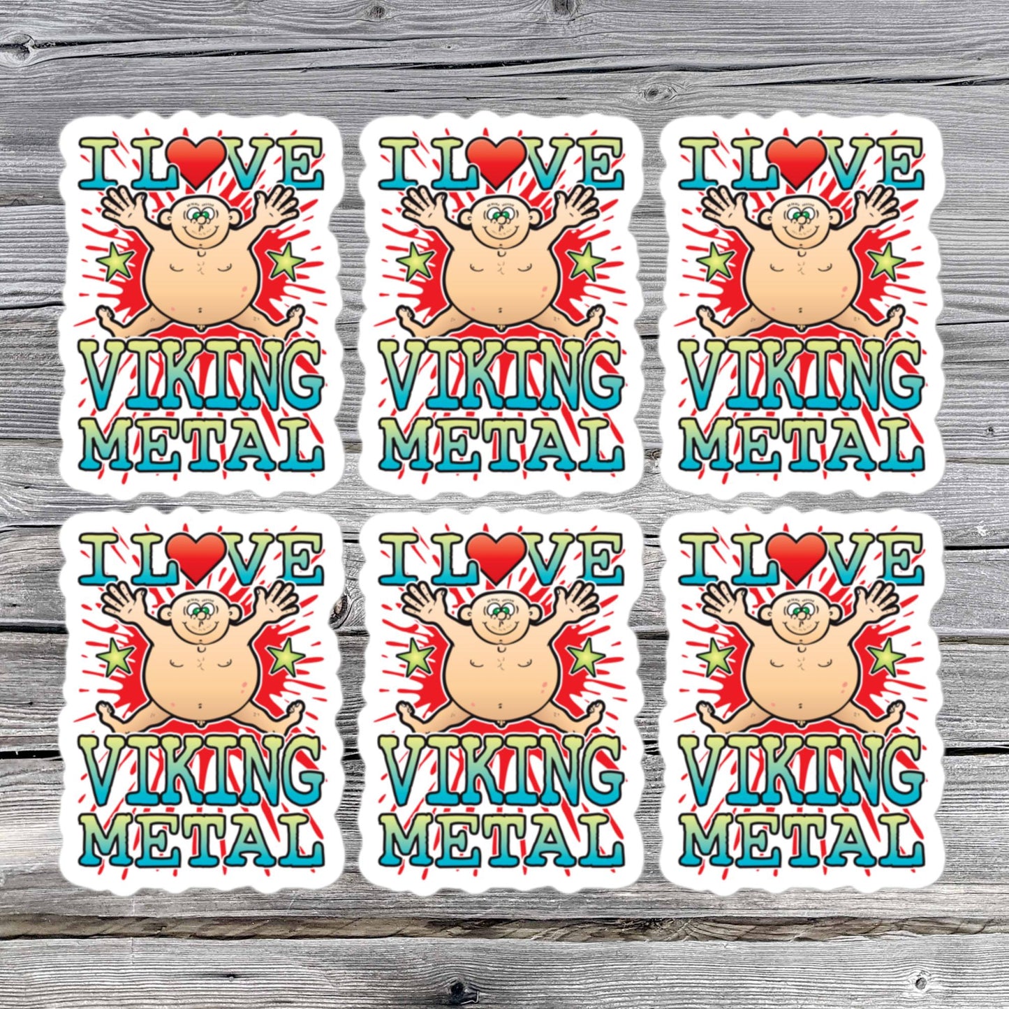 Viking Metal Vinyl Kiss-Cut Stickers