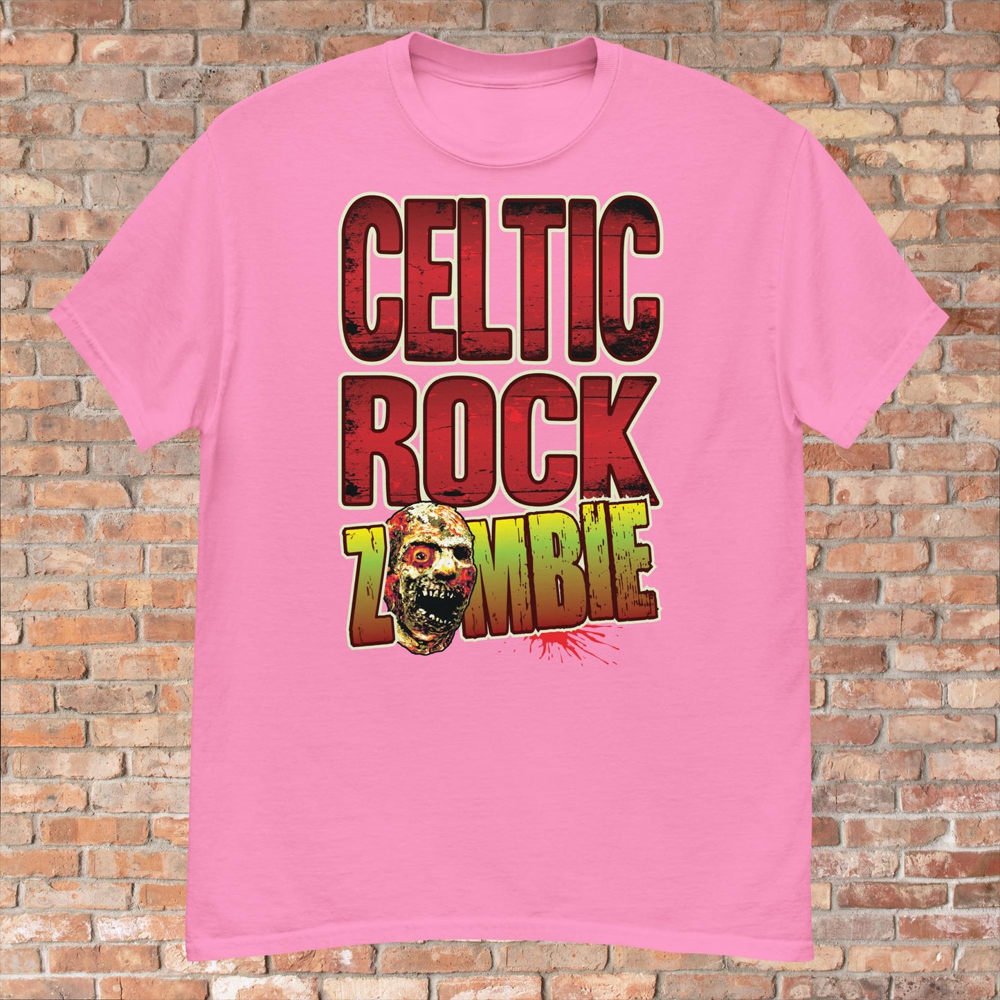 Celtic Rock Zombie Cotton T-Shirt