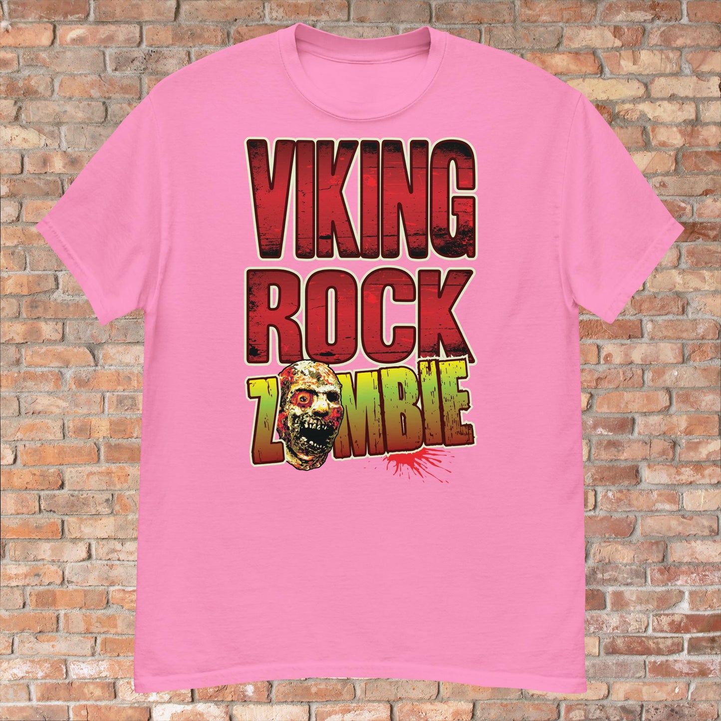 Viking Rock Zombie Cotton T-Shirt