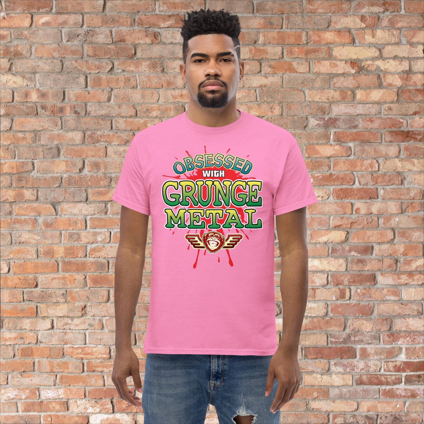 Grunge Metal Obsessed Cotton T-Shirt