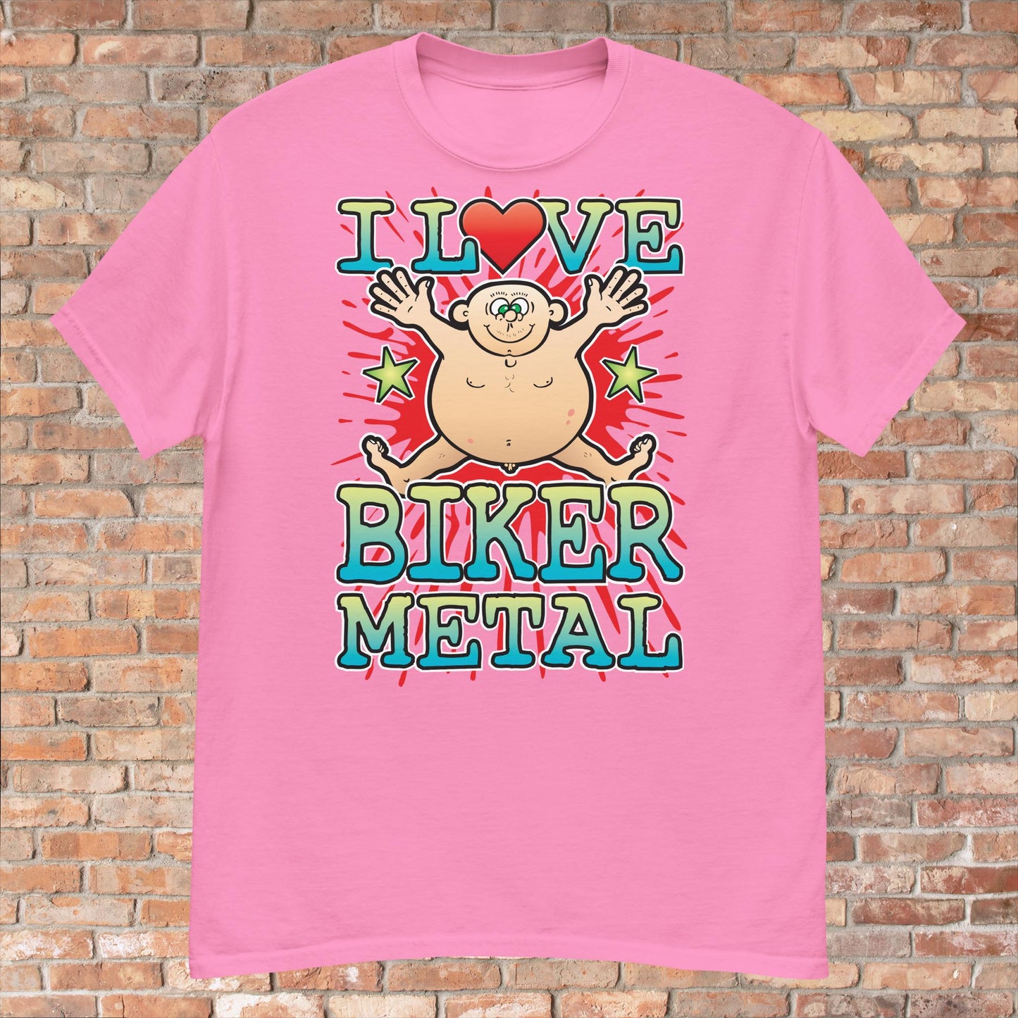Biker Metal Cotton Love Music T-Shirt