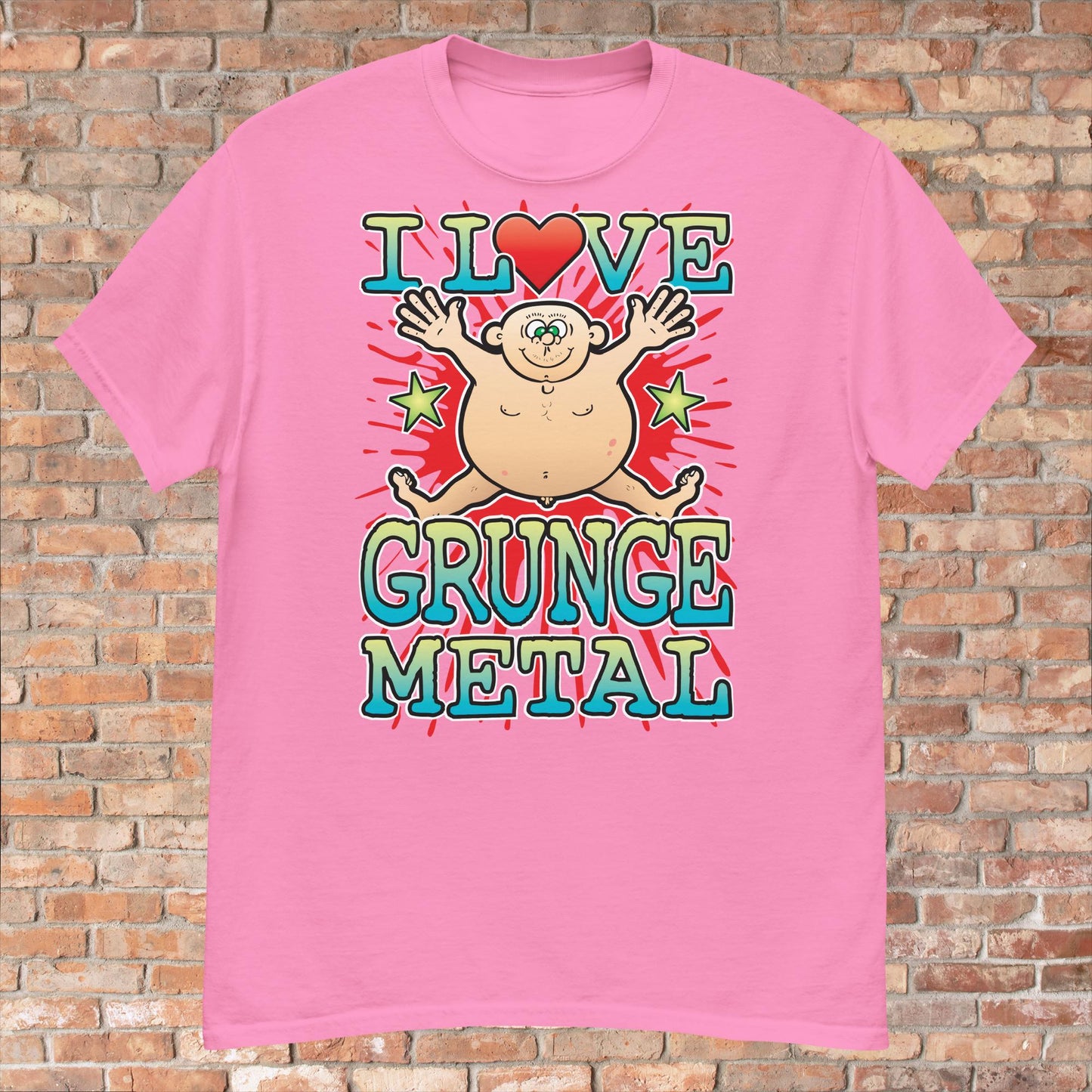 Grunge Metal Cotton Love Music T-Shirt