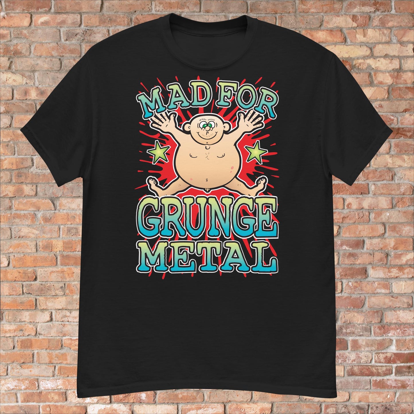 Grunge Metal Cotton T-Shirt