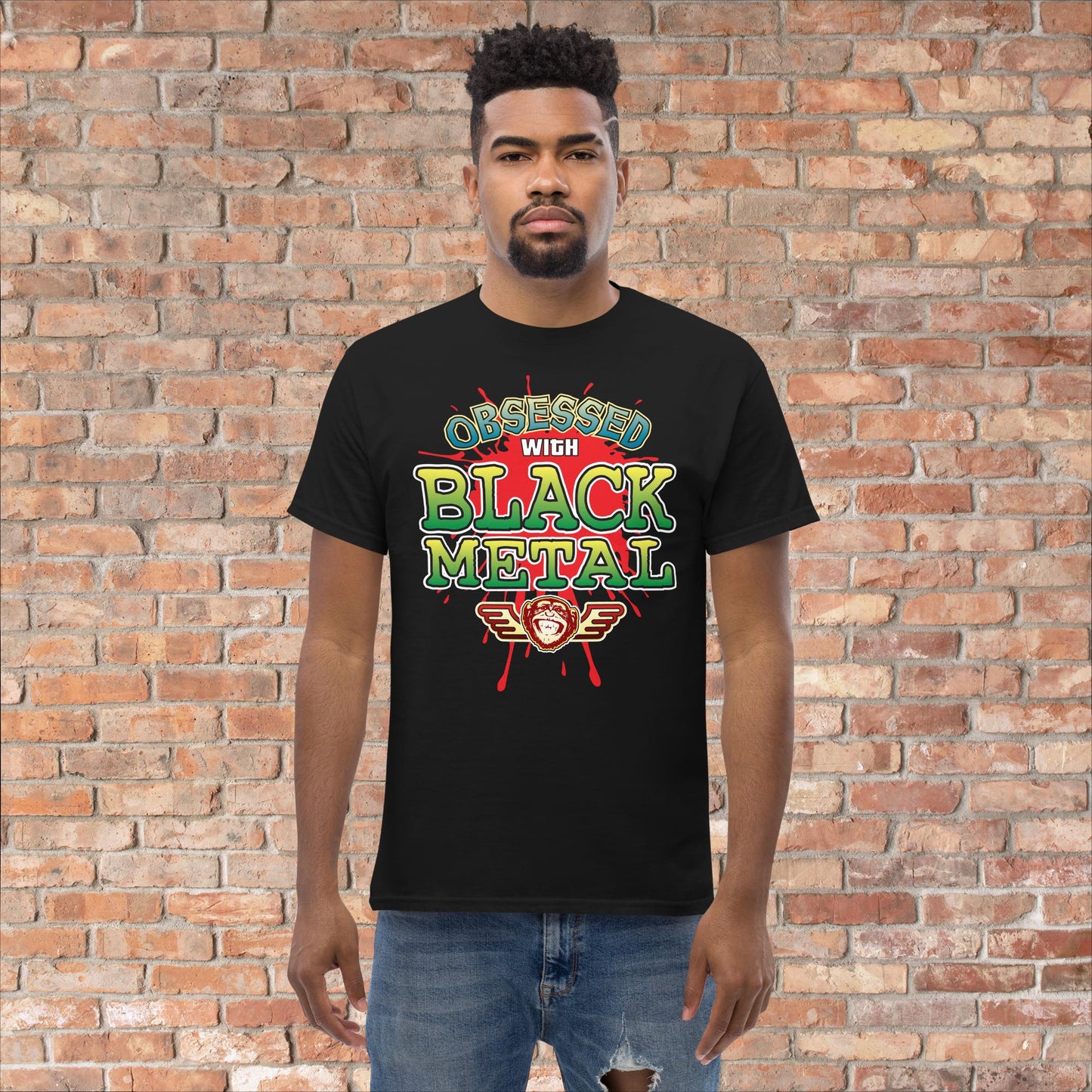 Black Metal Obsessed Cotton T-Shirt