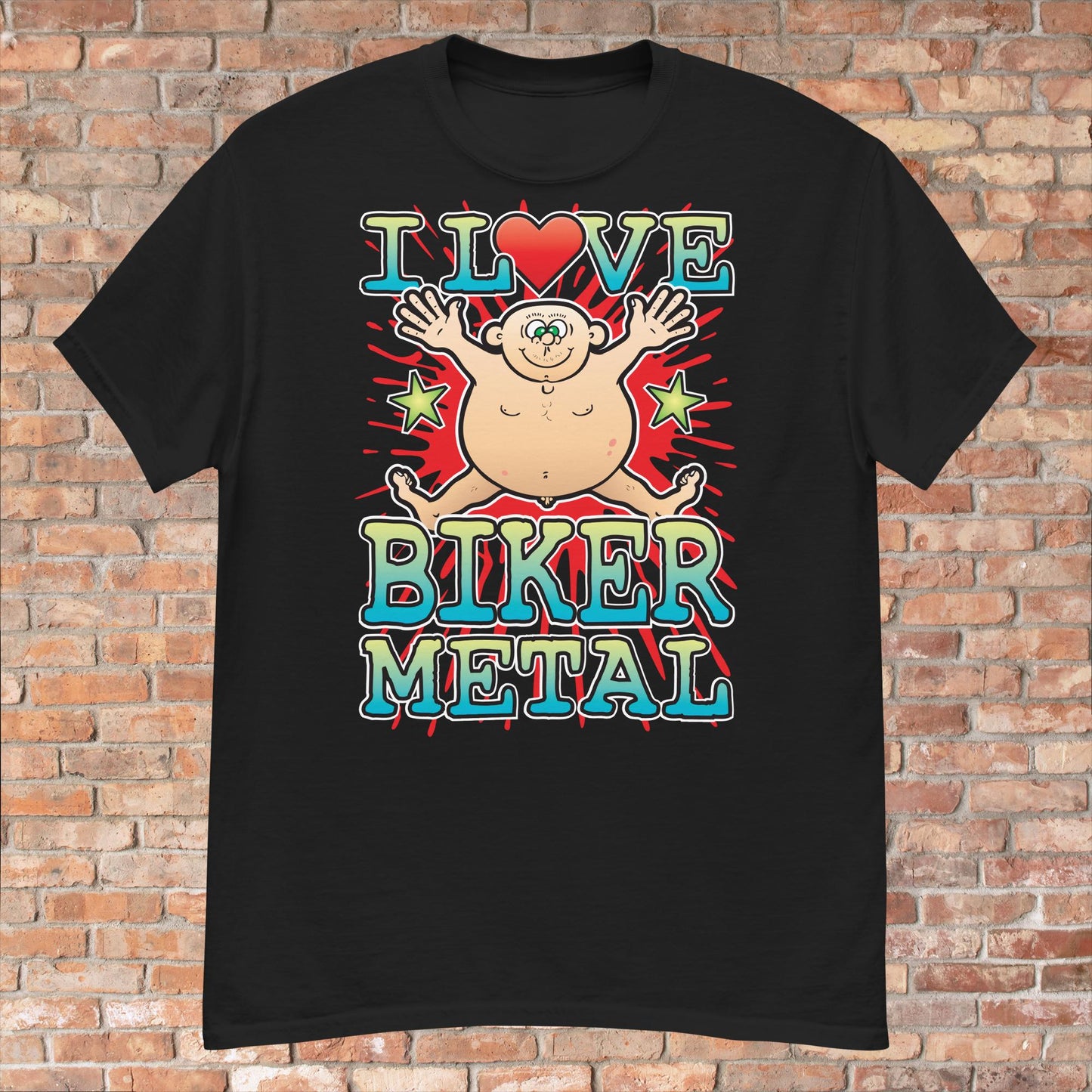 Biker Metal Cotton Love Music T-Shirt