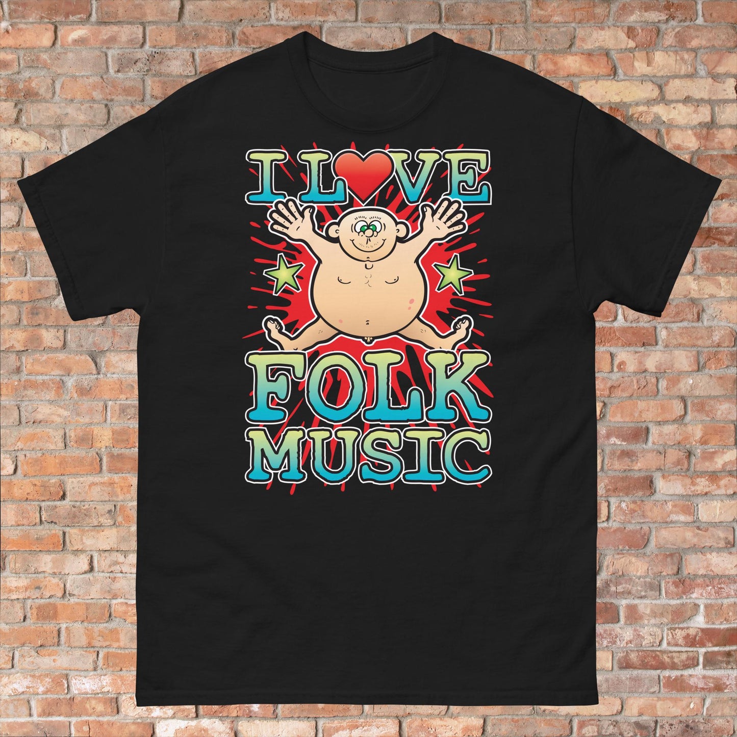 Folk Music Cotton Love Music T-Shirt