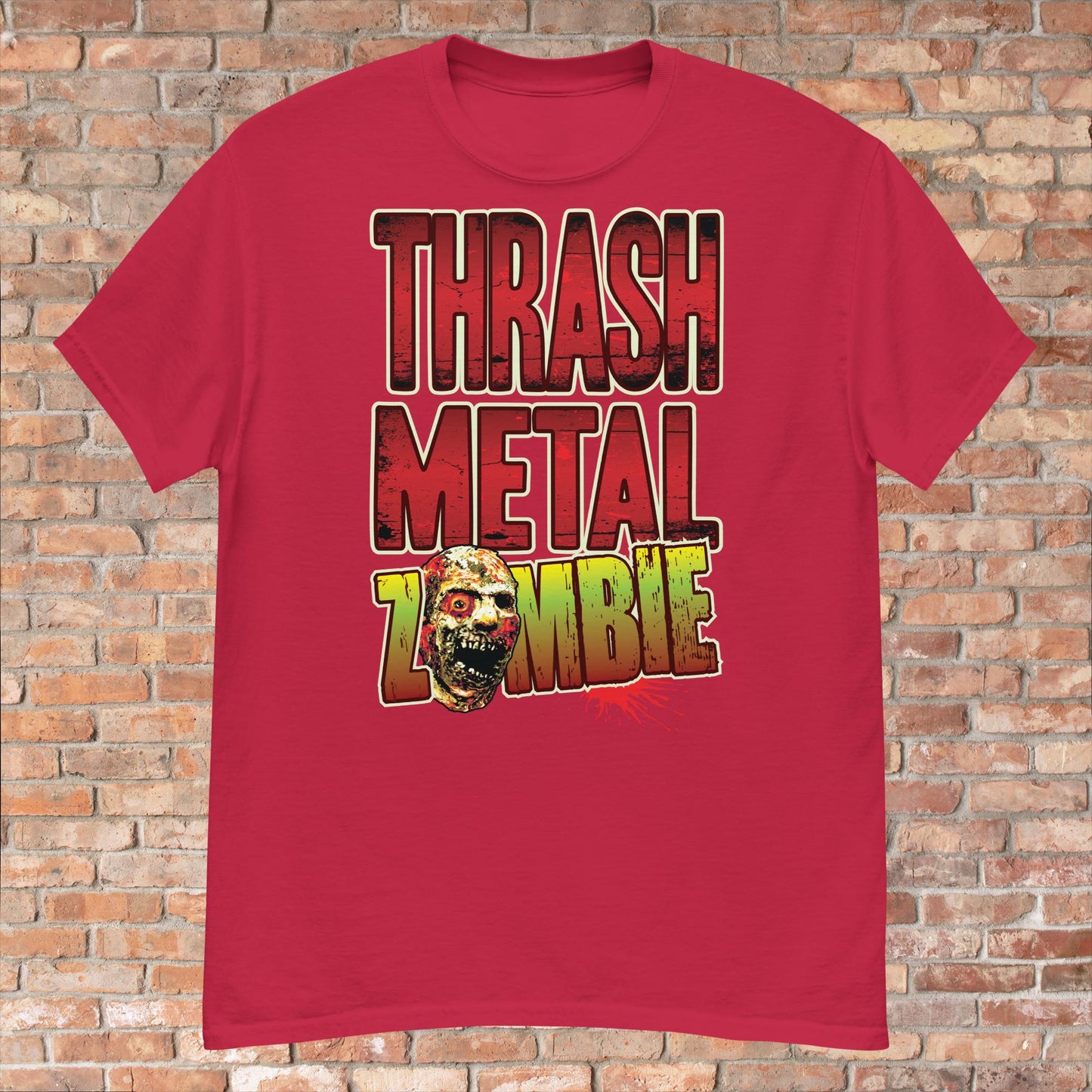 Thrash Metal Zombie Cotton T-Shirt