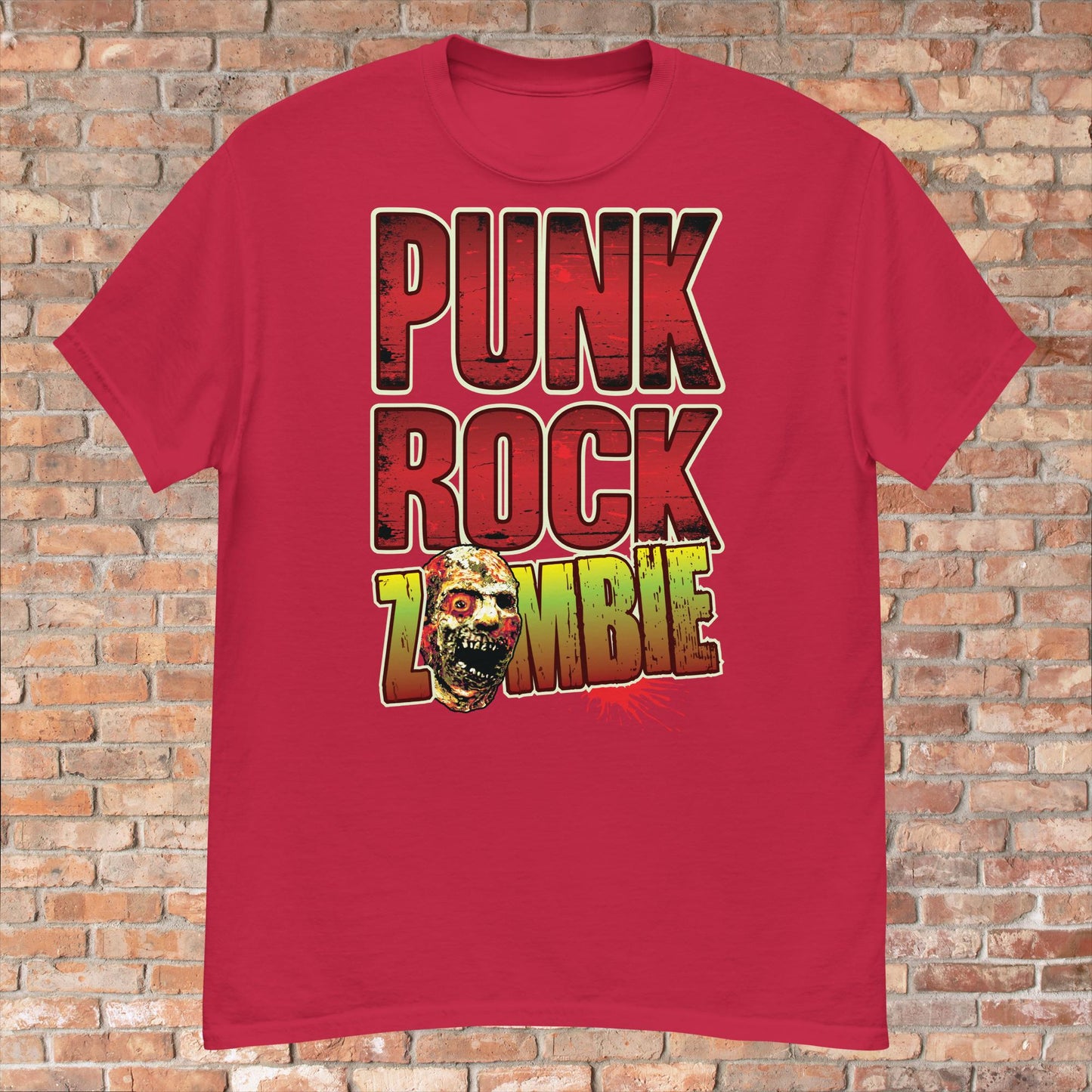 Punk Rock Zombie Cotton T-Shirt