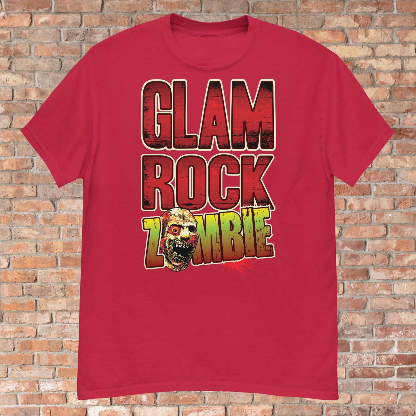Glam Rock Zombie Cotton T-Shirt