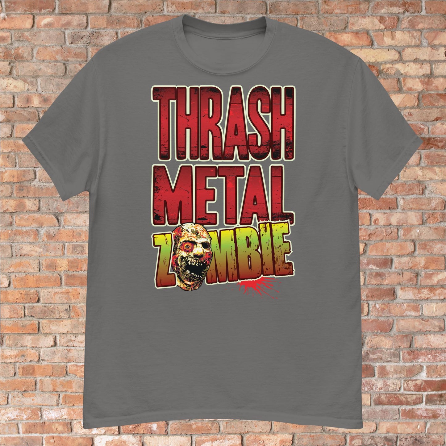Thrash Metal Zombie Cotton T-Shirt