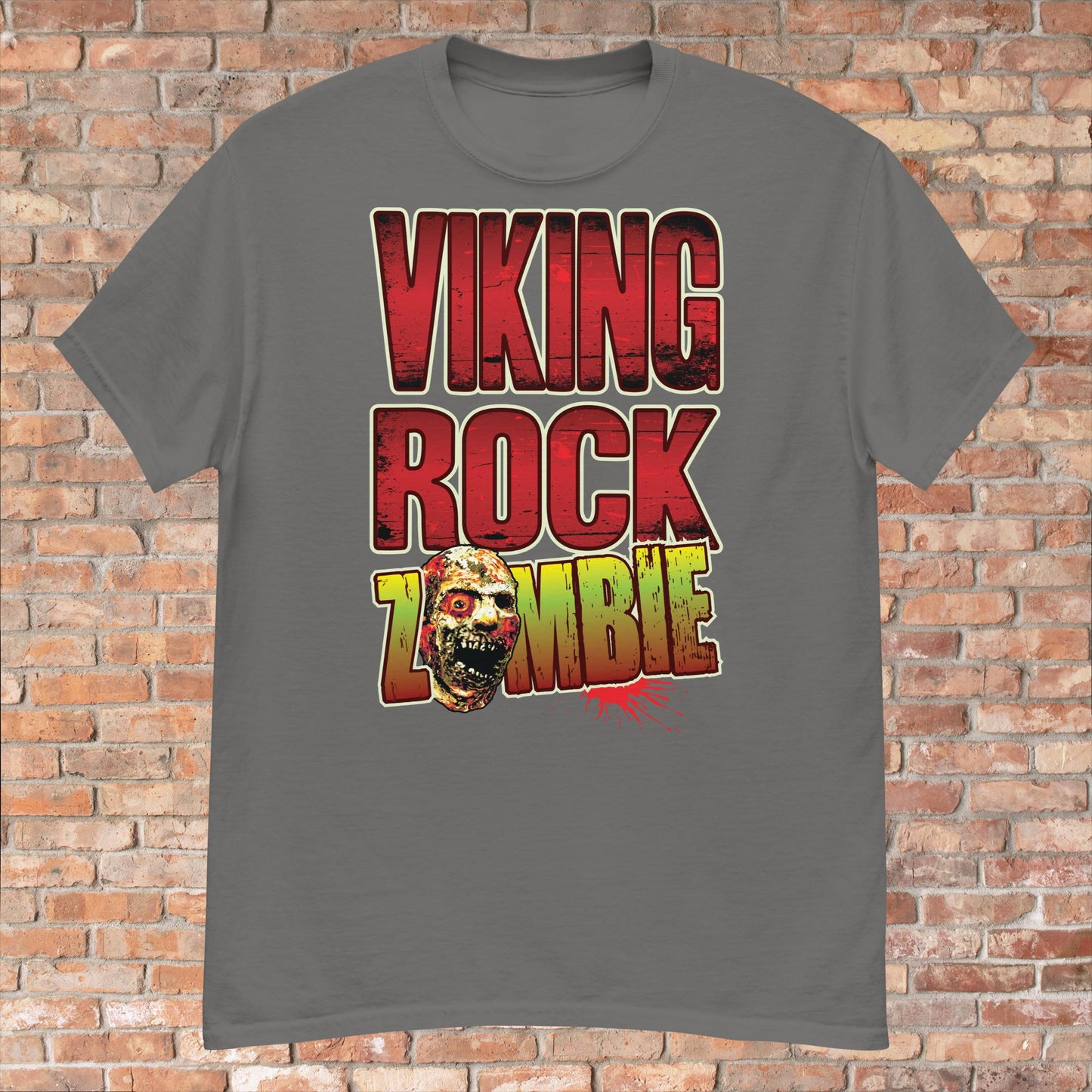 Viking Rock Zombie Cotton T-Shirt
