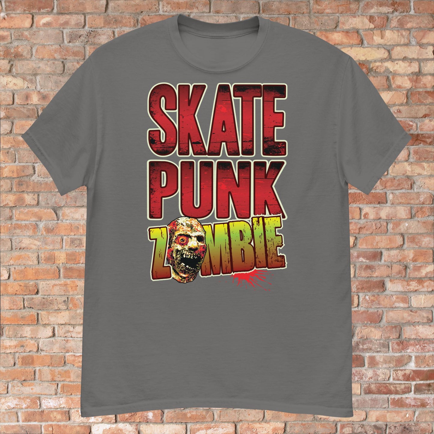 Skate Punk Zombie Cotton T-Shirt