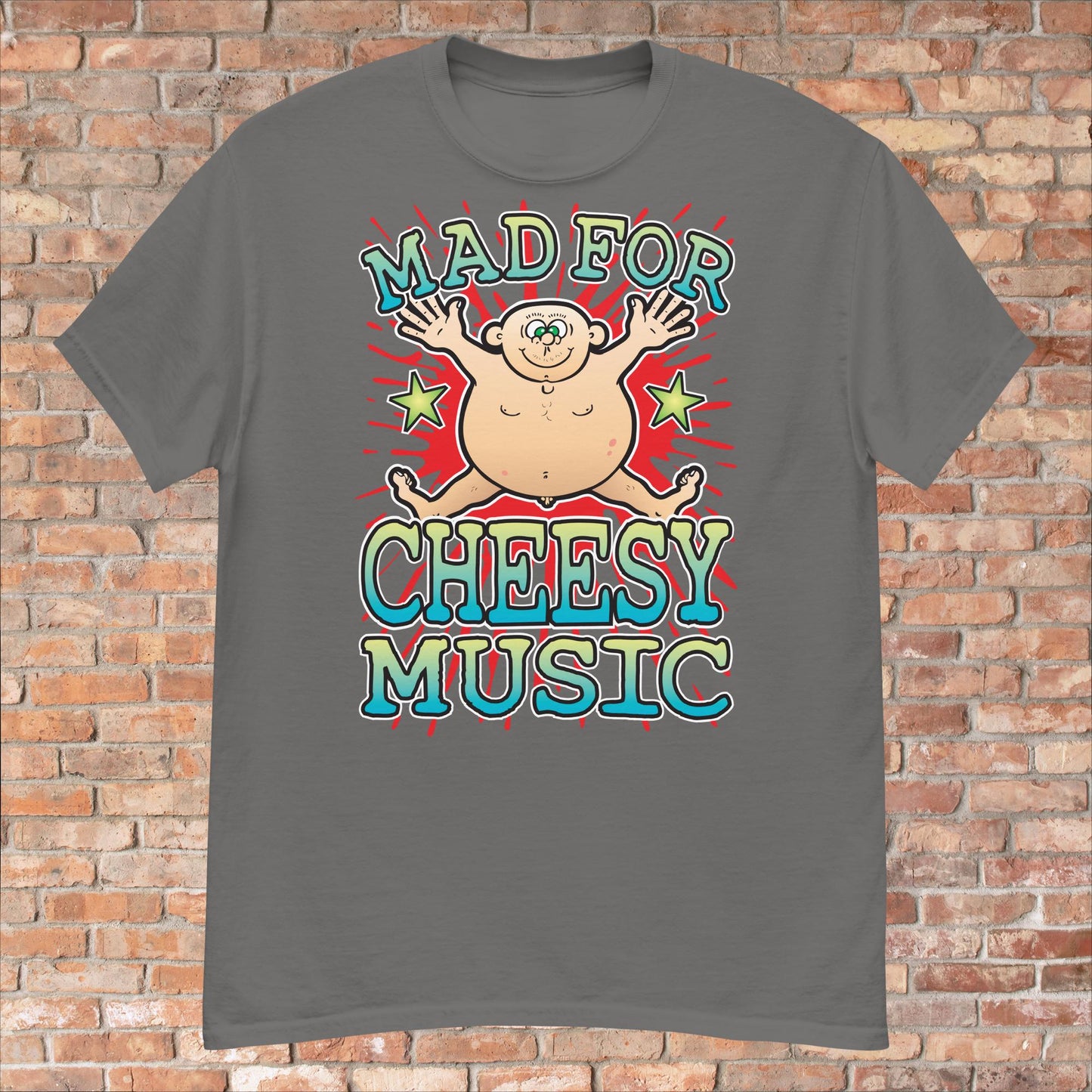 Cheesy Music Cotton T-Shirt