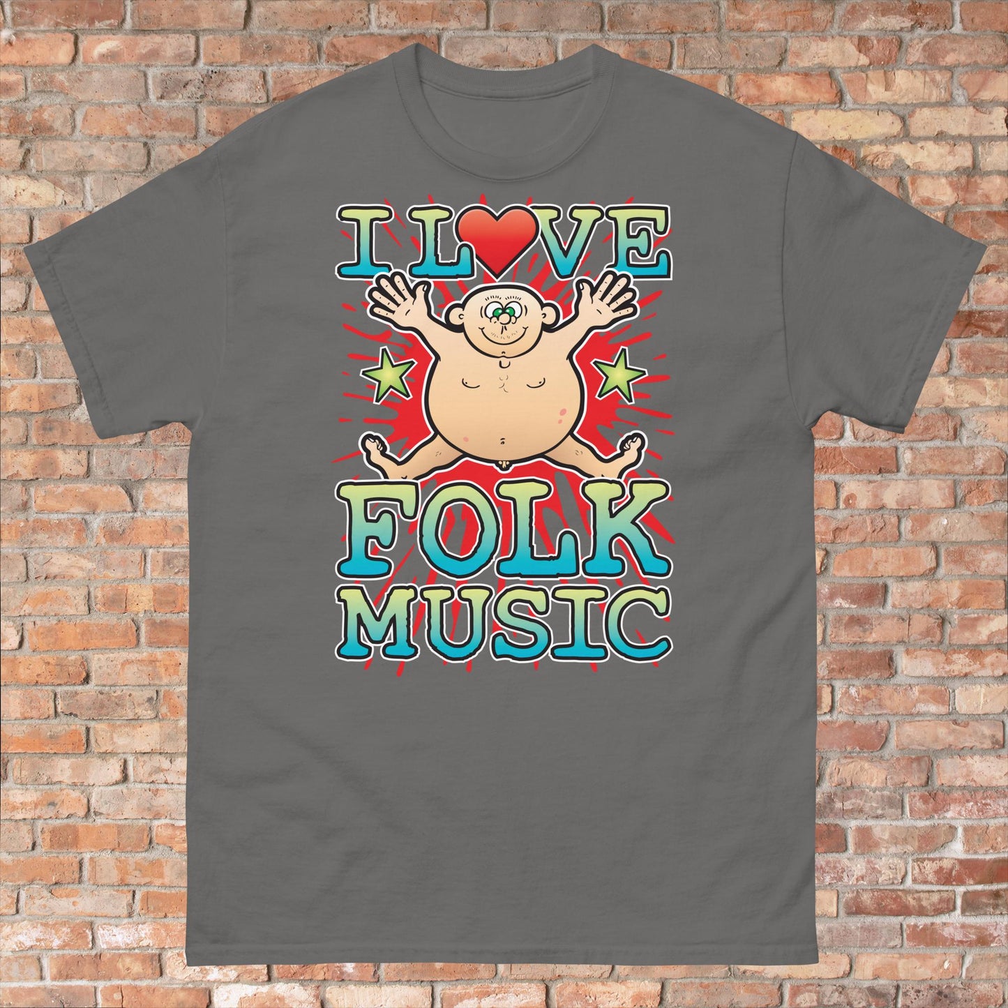 Folk Music Cotton Love Music T-Shirt