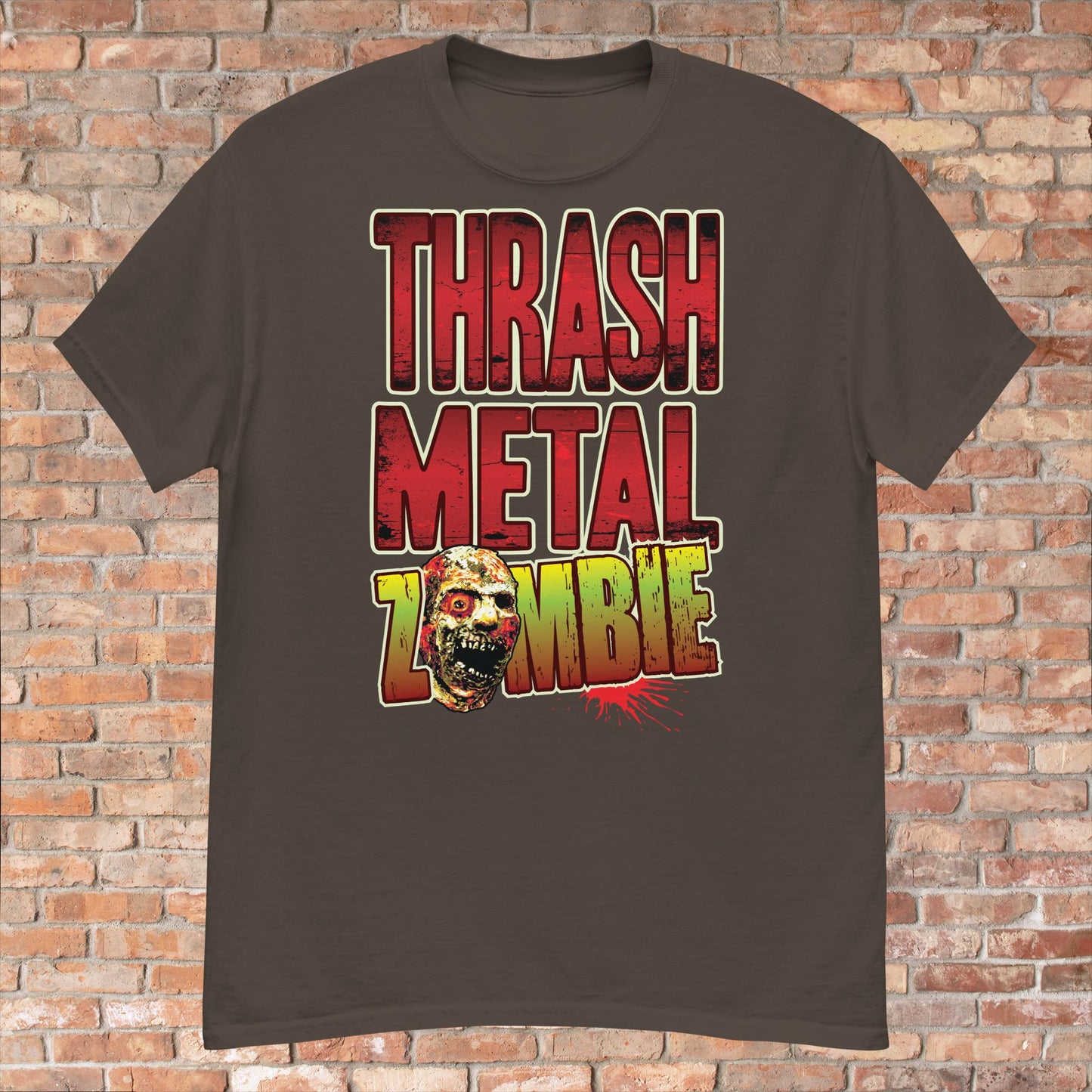 Thrash Metal Zombie Cotton T-Shirt