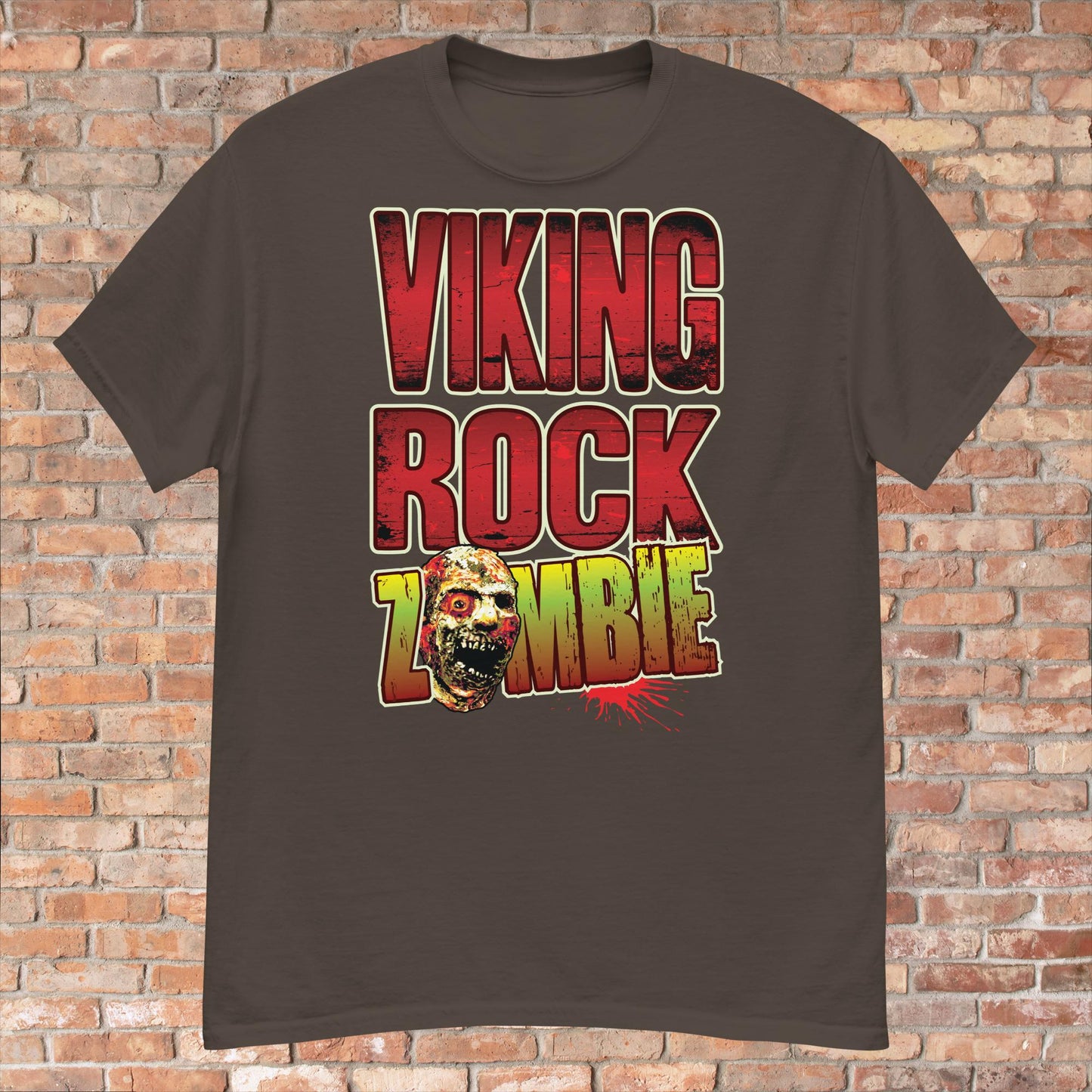 Viking Rock Zombie Cotton T-Shirt