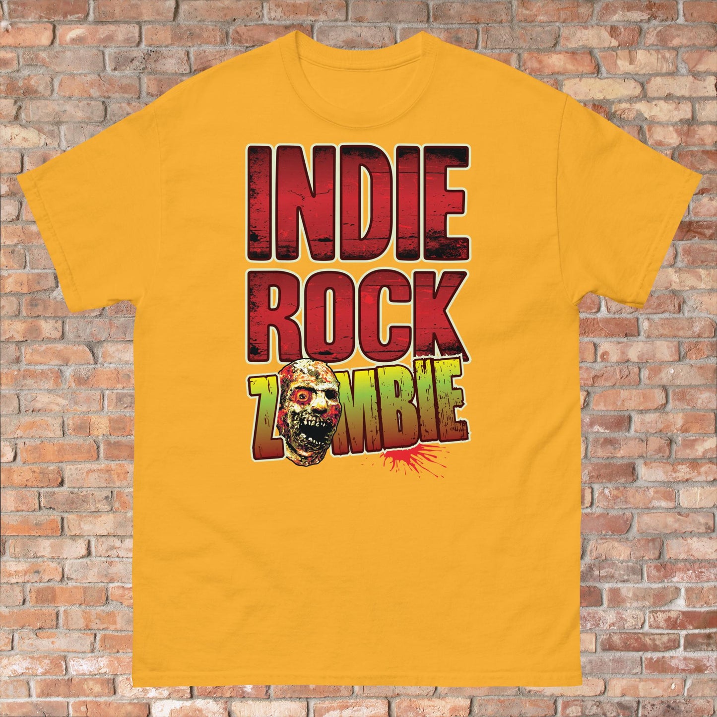 Indie Rock Zombie Cotton T-Shirt