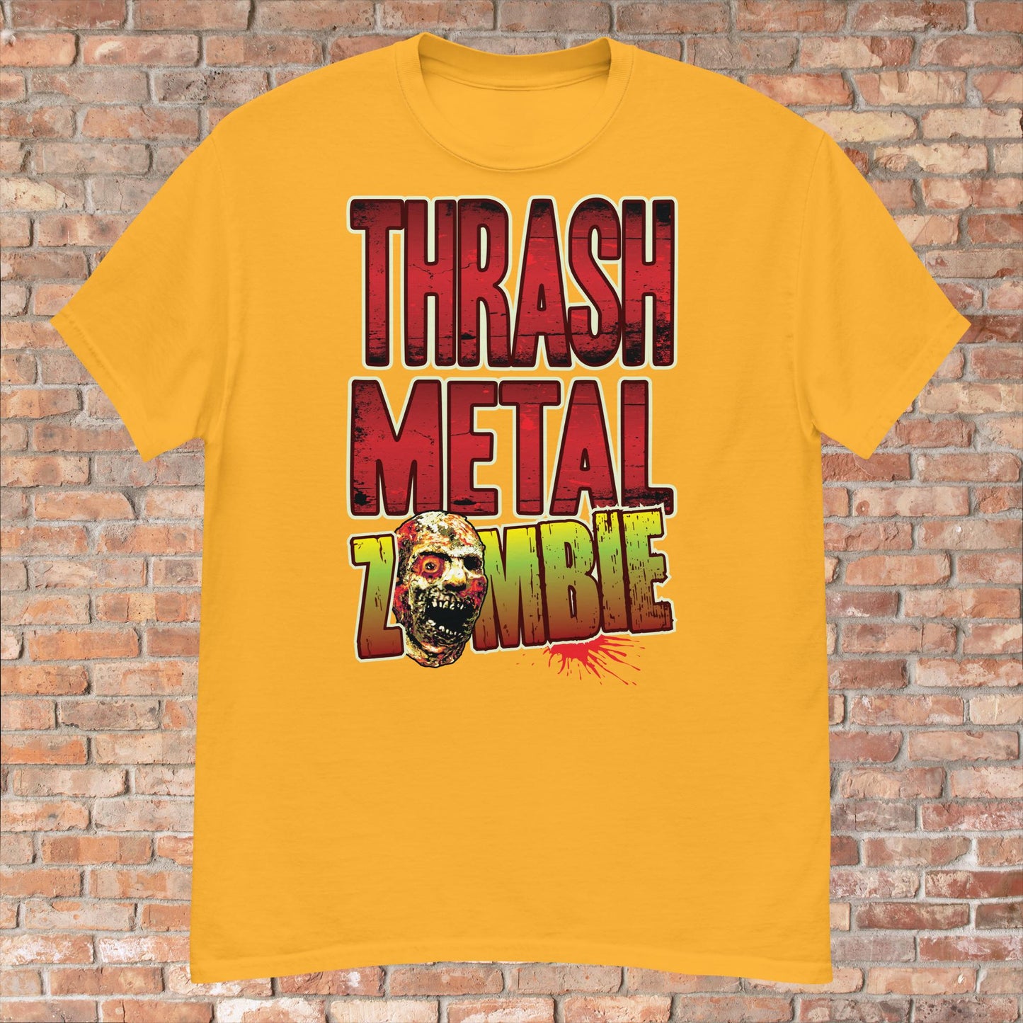 Thrash Metal Zombie Cotton T-Shirt