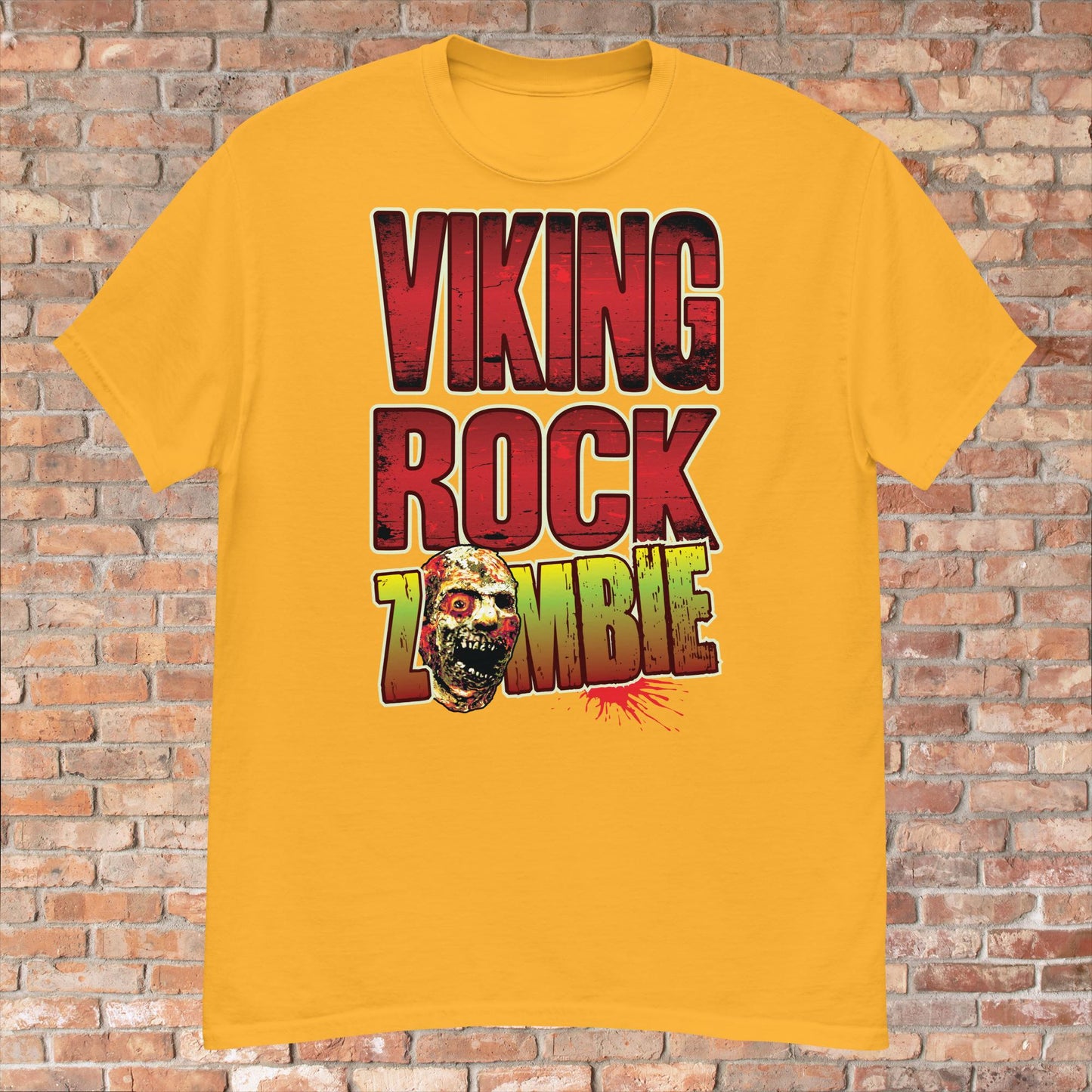 Viking Rock Zombie Cotton T-Shirt