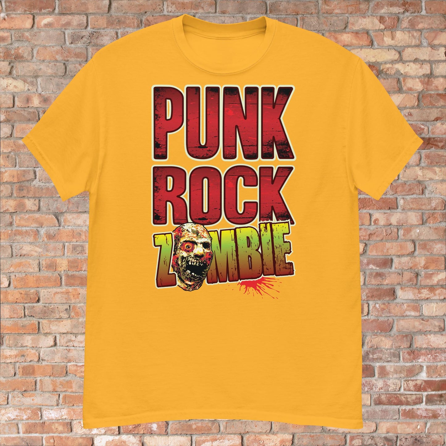 Punk Rock Zombie Cotton T-Shirt