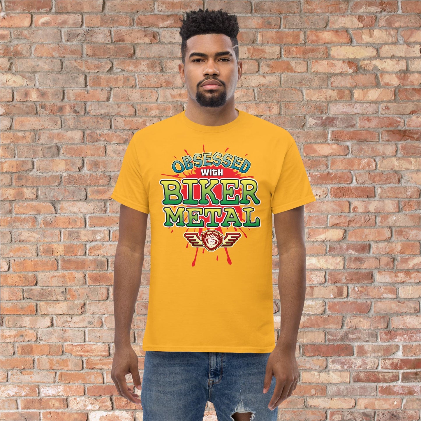 Biker Metal Obsessed Cotton T-Shirt