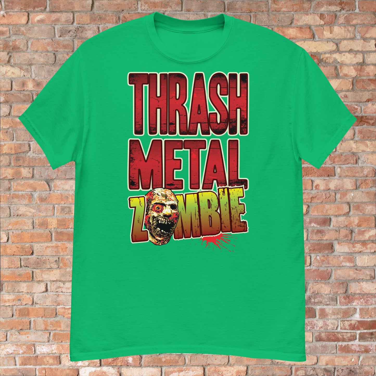 Thrash Metal Zombie Cotton T-Shirt