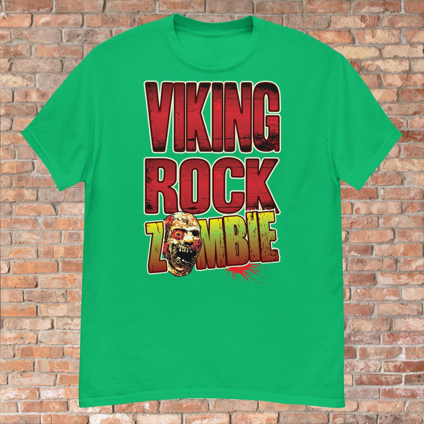 Viking Rock Zombie Cotton T-Shirt