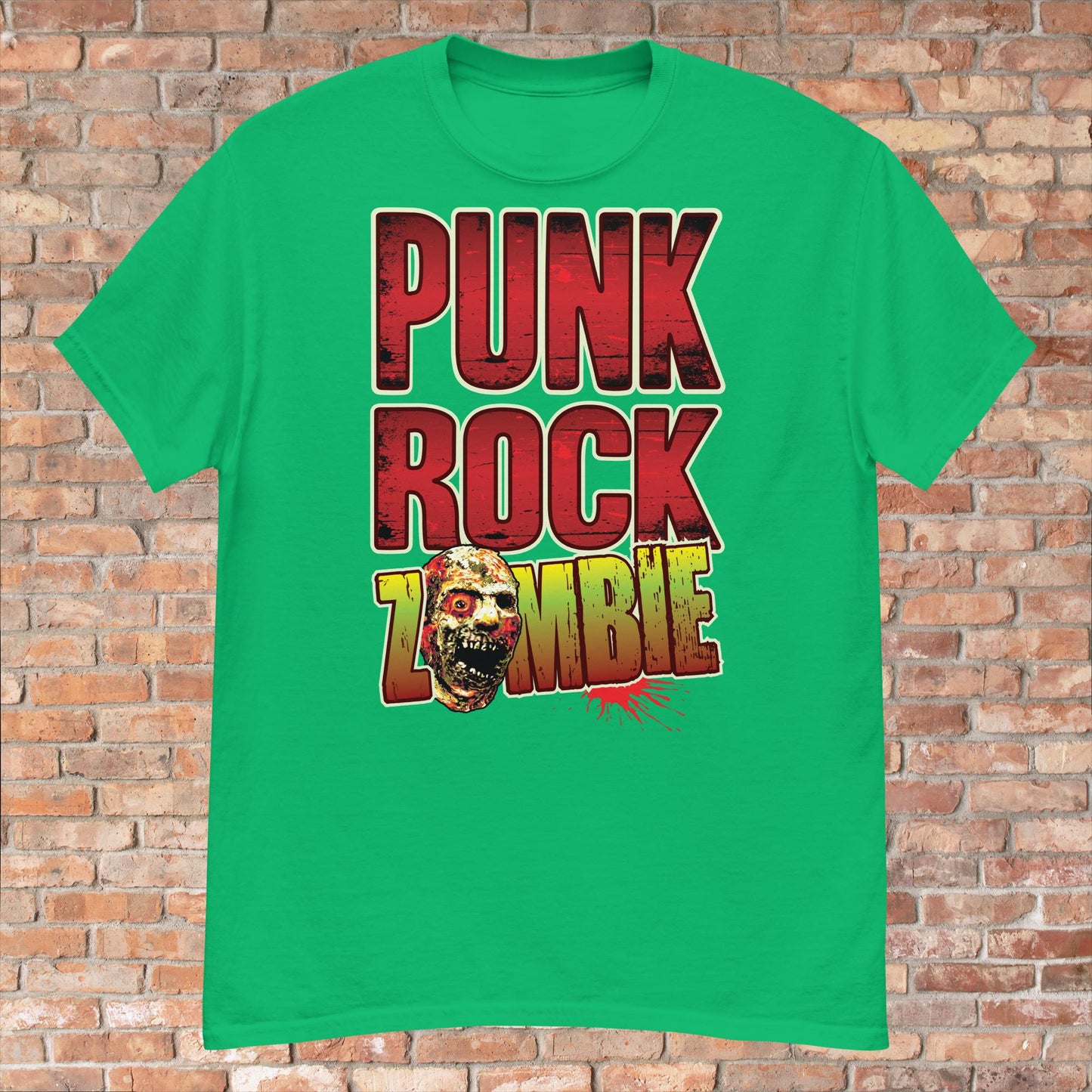 Punk Rock Zombie Cotton T-Shirt