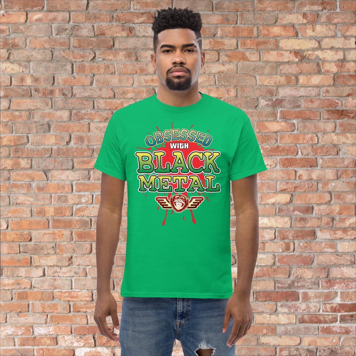 Black Metal Obsessed Cotton T-Shirt
