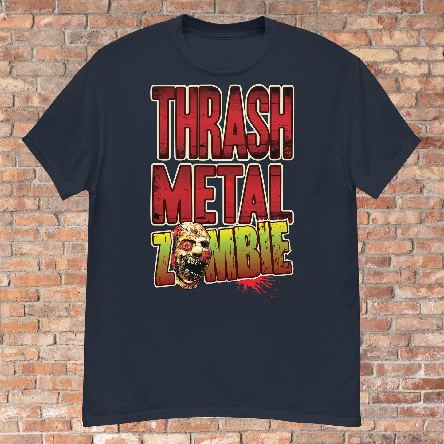 Thrash Metal Zombie Cotton T-Shirt