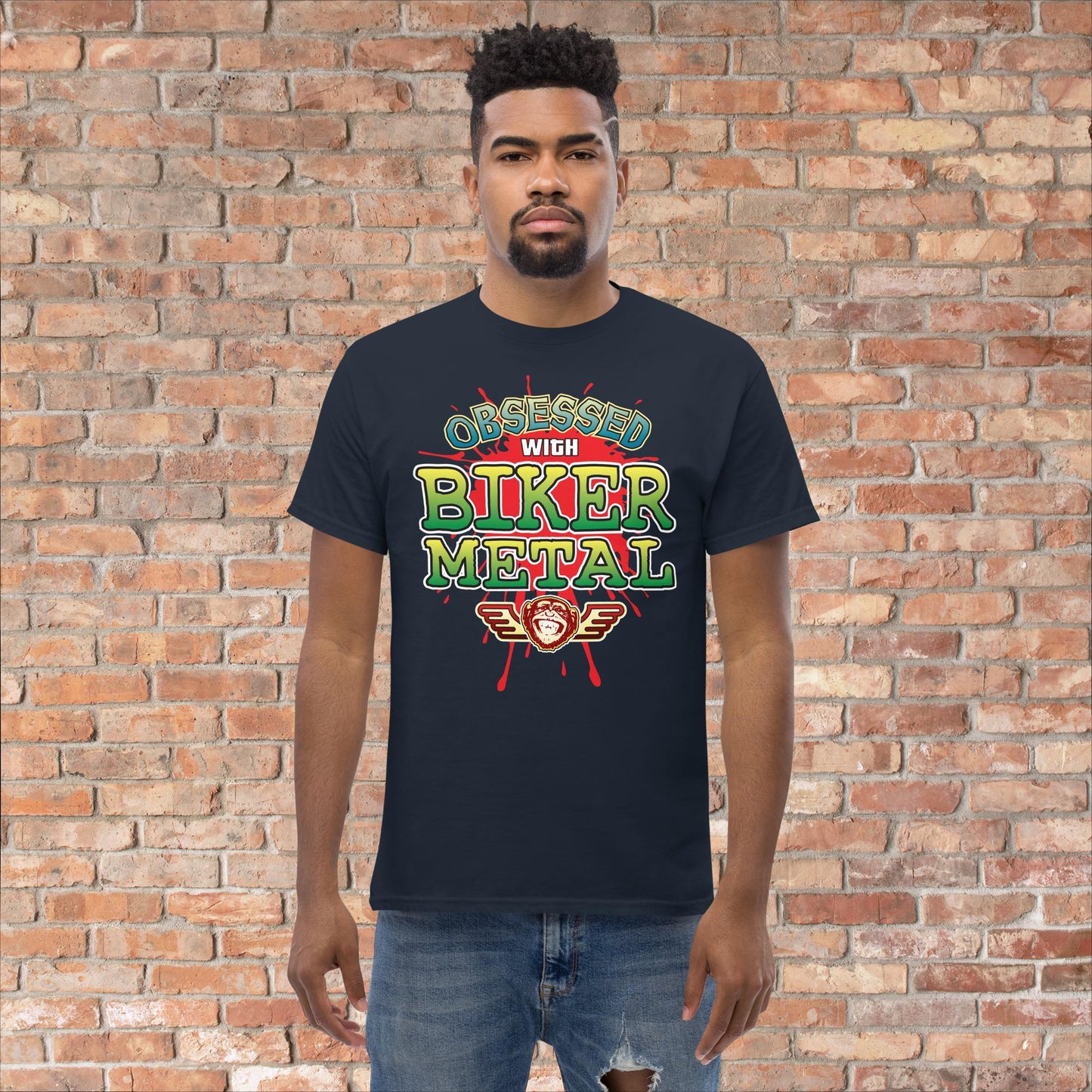 Biker Metal Obsessed Cotton T-Shirt