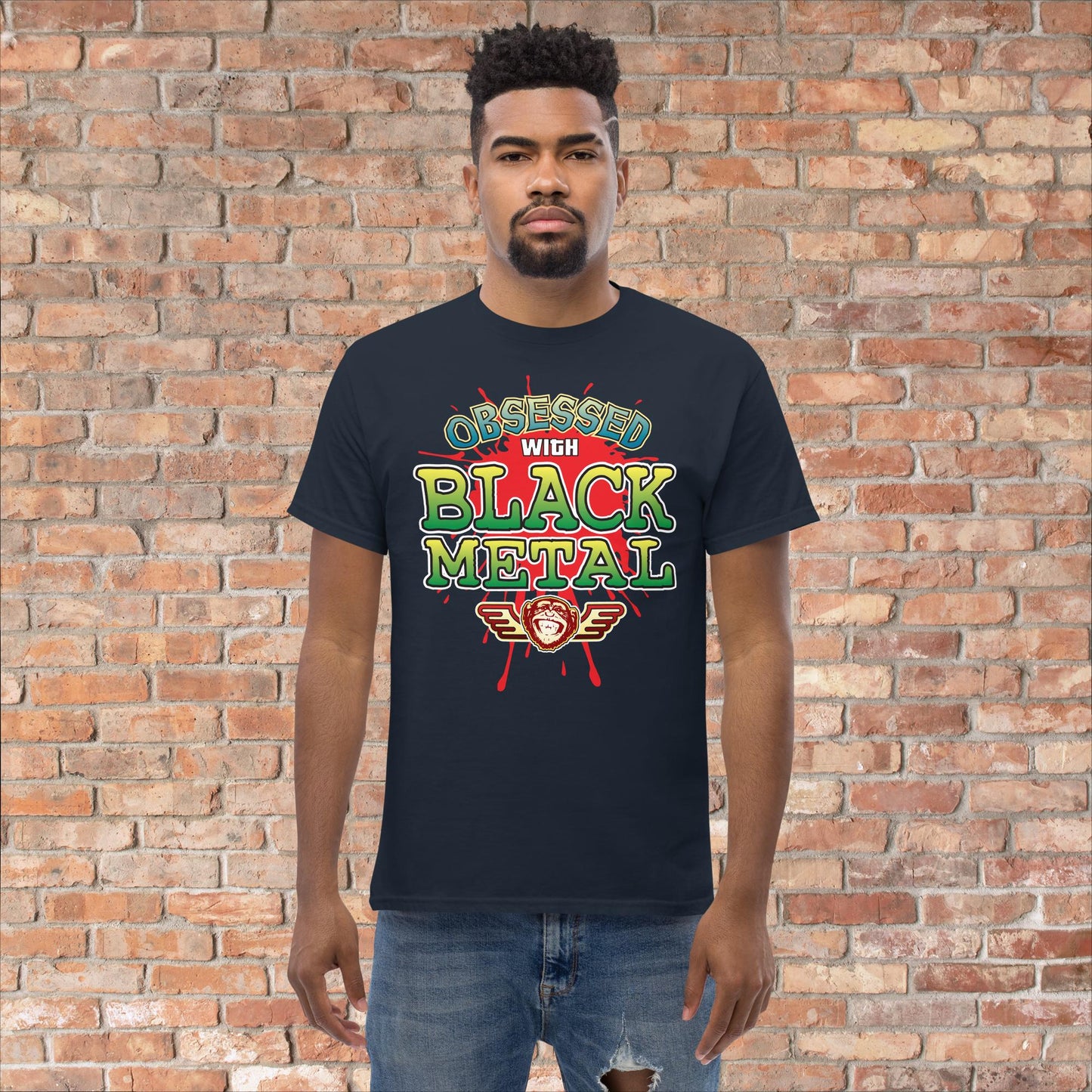 Black Metal Obsessed Cotton T-Shirt