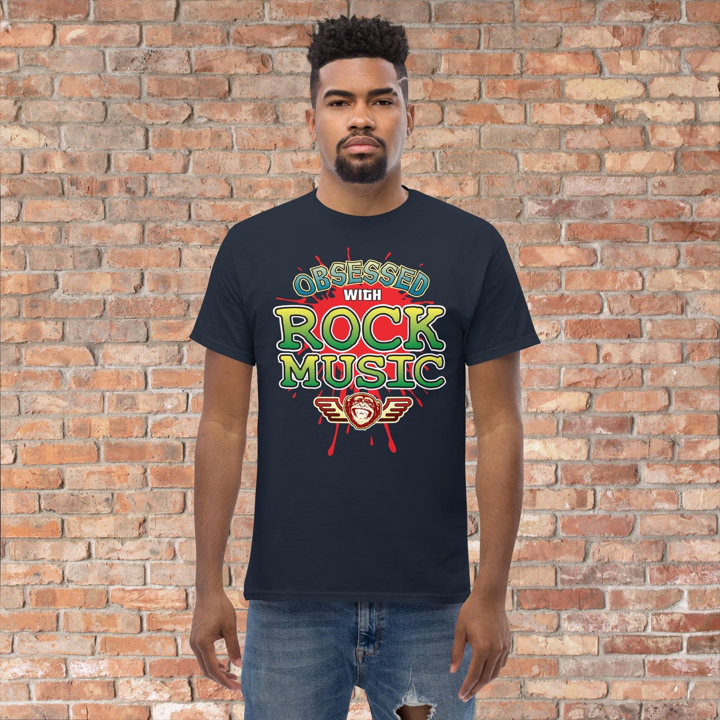 Rock Music Obsessed Cotton T-Shirt