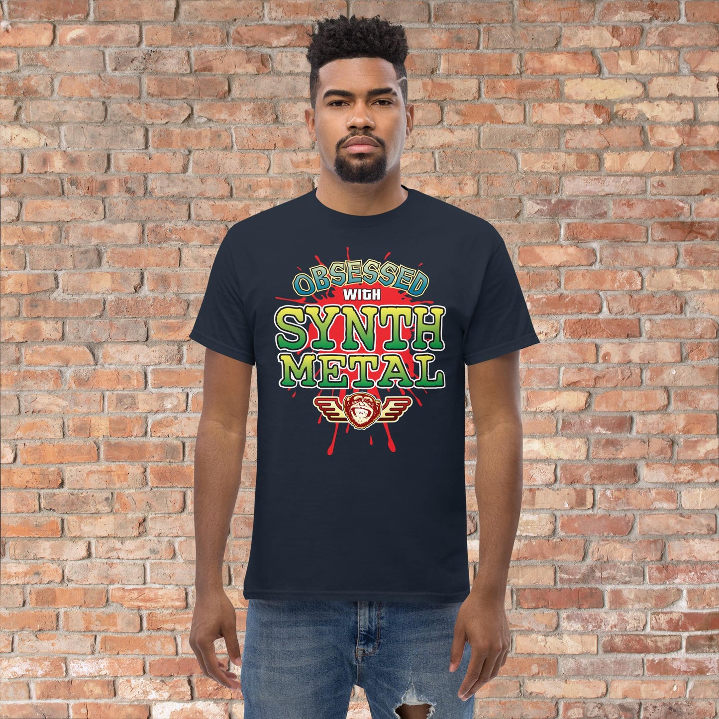 Synth Metal Obsessed Cotton T-Shirt