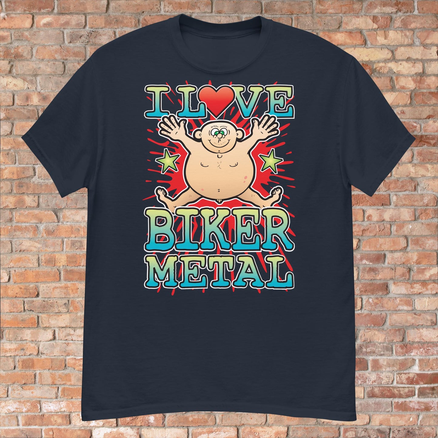 Biker Metal Cotton Love Music T-Shirt