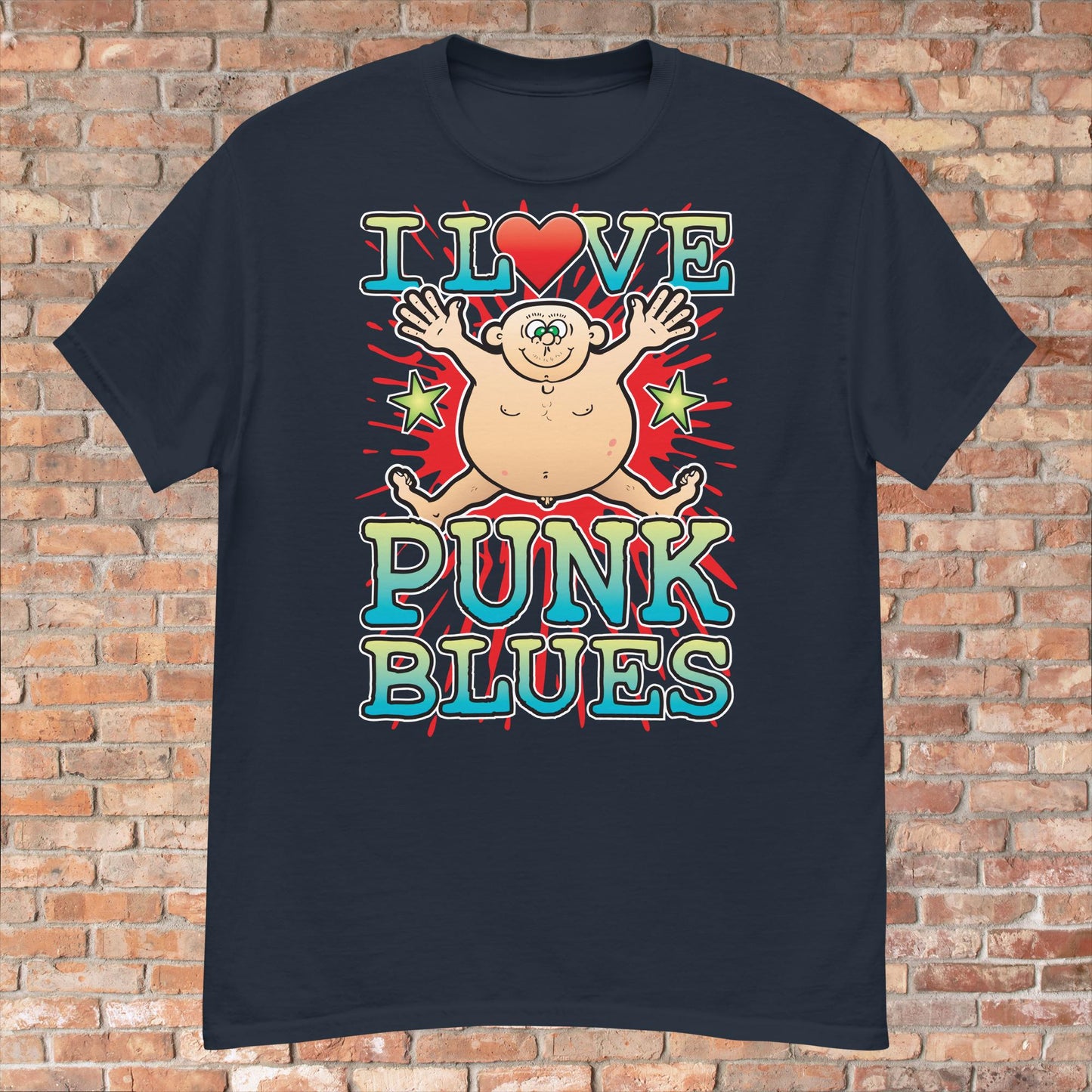 Punk Blues Cotton Love Music T-Shirt