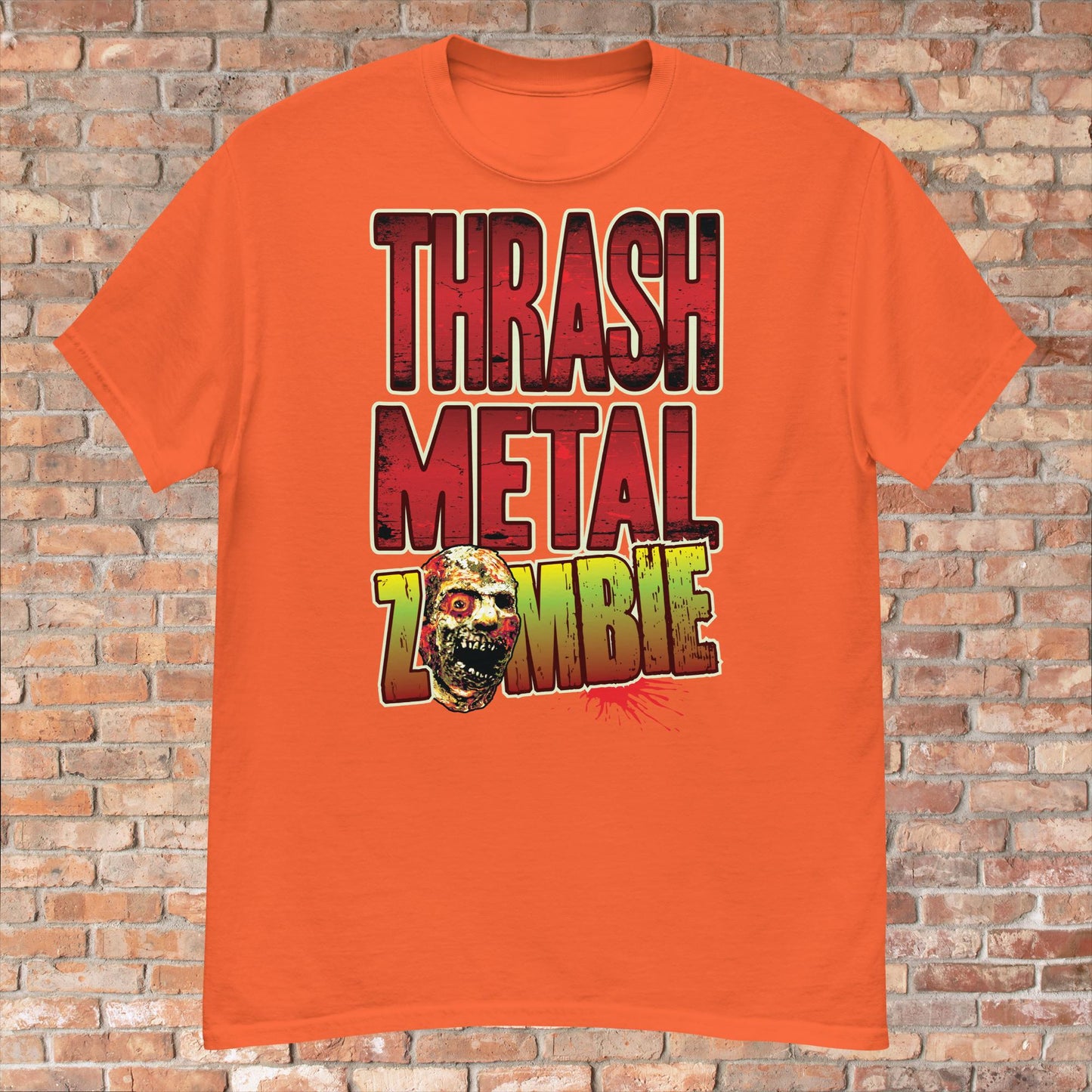 Thrash Metal Zombie Cotton T-Shirt