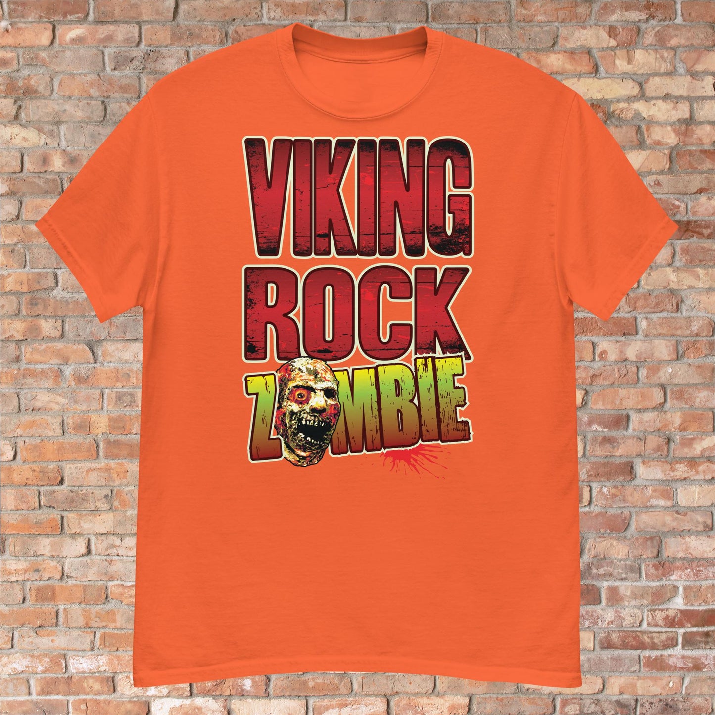 Viking Rock Zombie Cotton T-Shirt
