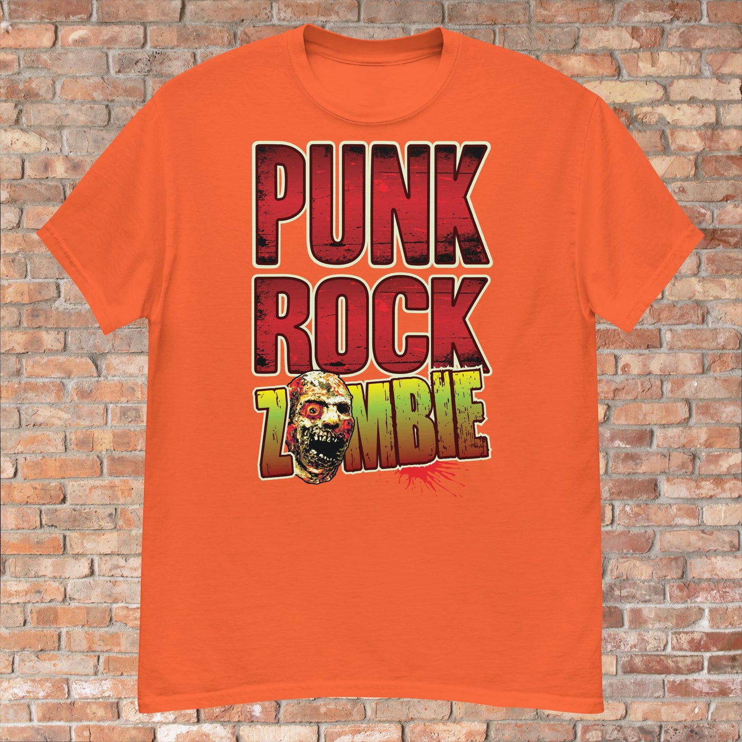 Punk Rock Zombie Cotton T-Shirt