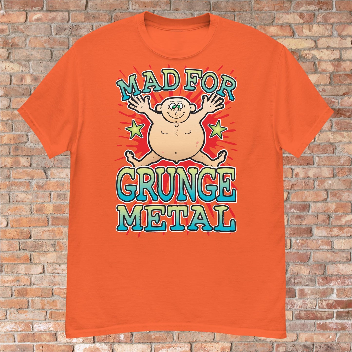 Grunge Metal Cotton T-Shirt