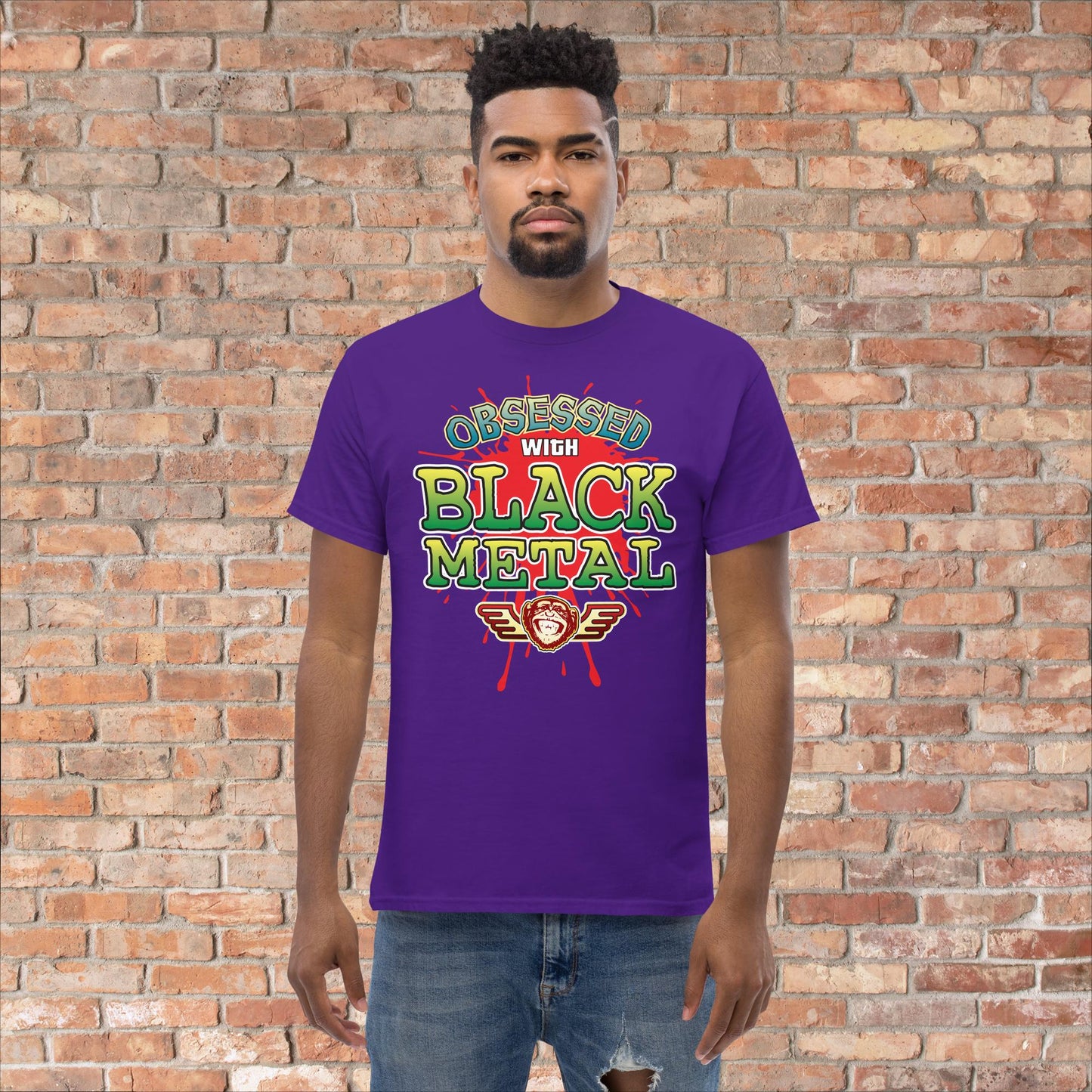 Black Metal Obsessed Cotton T-Shirt