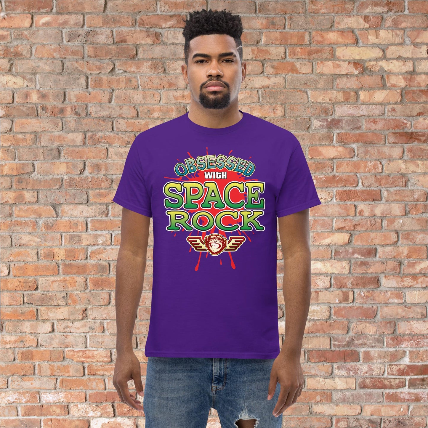 Space Rock Obsessed Cotton T-Shirt